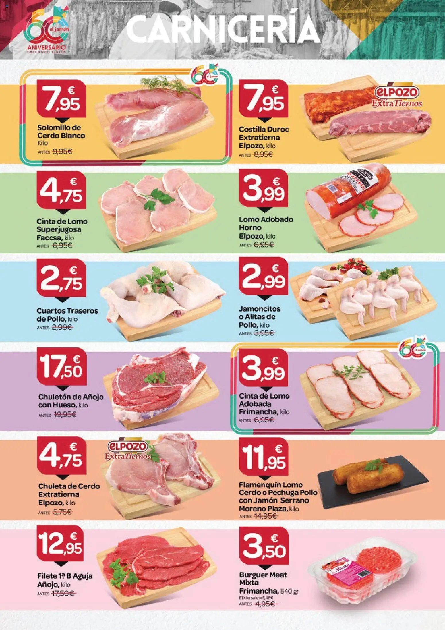 Supermercados El Jamón folleto │ válido desde el 27/08/2026 | Página: 2 | Productos: Jamón serrano, Lomo, Cerdo, Filete