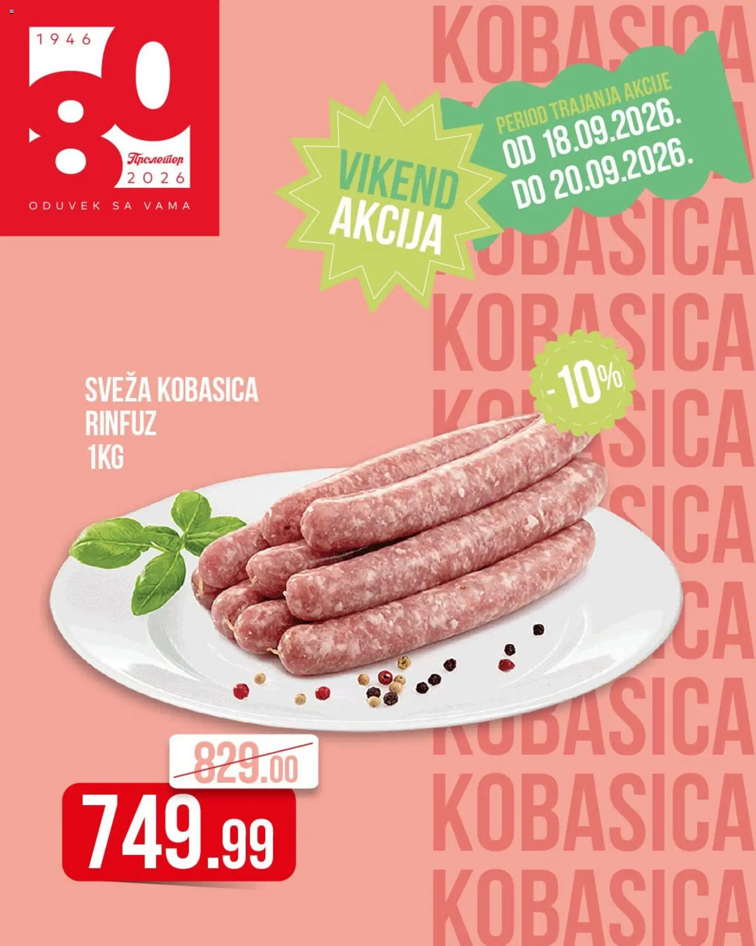 Metalac Proleter katalog - važi od 18.09.2026 | Strana: 3 | Proizvode: Kobasica
