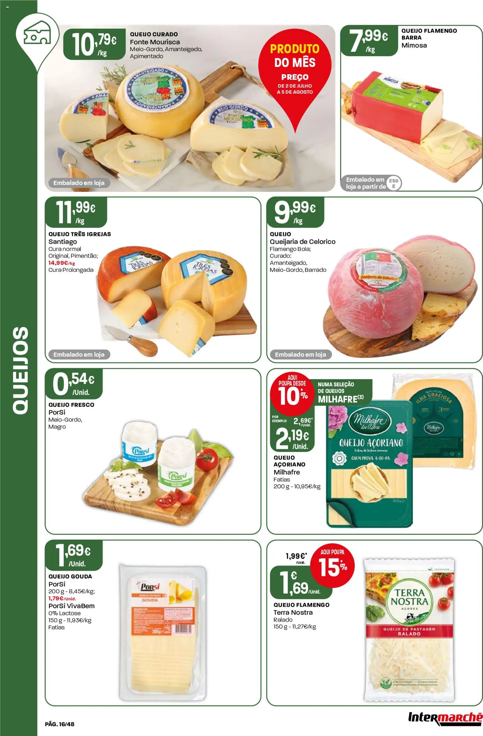 Intermarché folheto │ válido de 02/07/2026 | Página: 16 | Produtos: Queijo