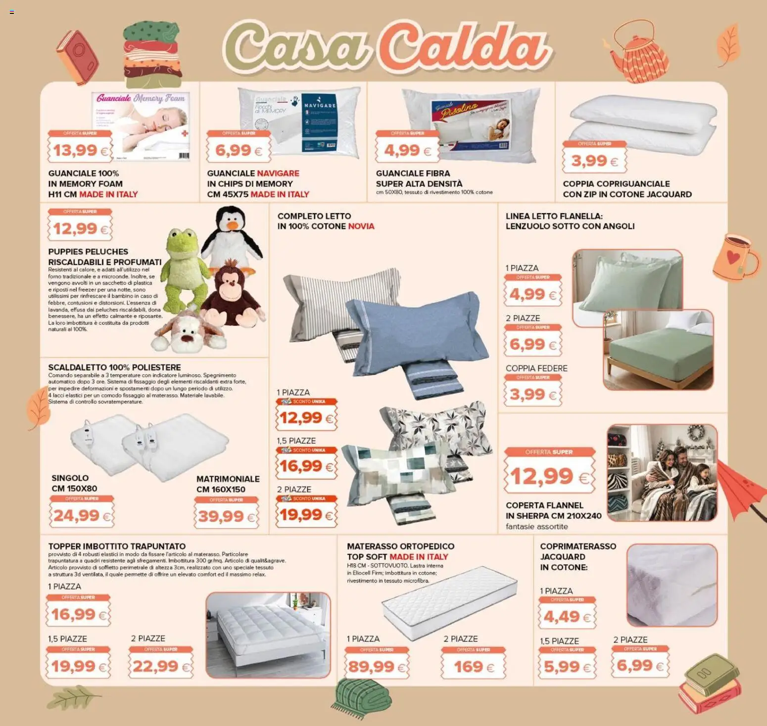 Volantino Oasi del 08/10/2026 | Pagina: 21 | Prodotti: Materasso, Coperta, Elastici, Guanciale