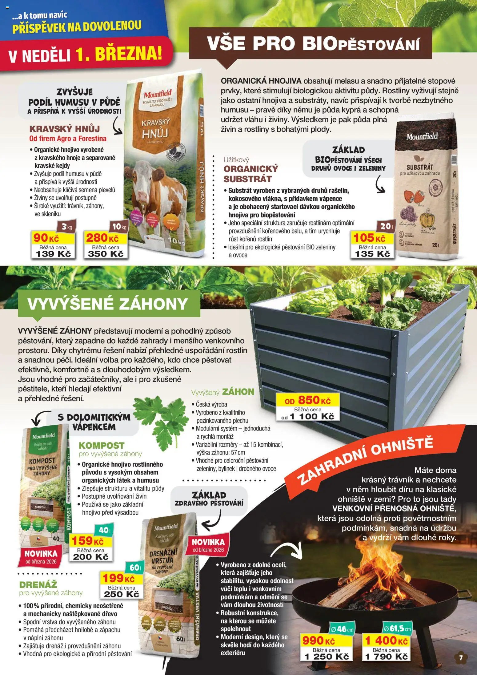 Mountfield leták od 01.03.2026 | Strana: 7 | Produkty: Ovoce, Substrát, Rostliny, Semena