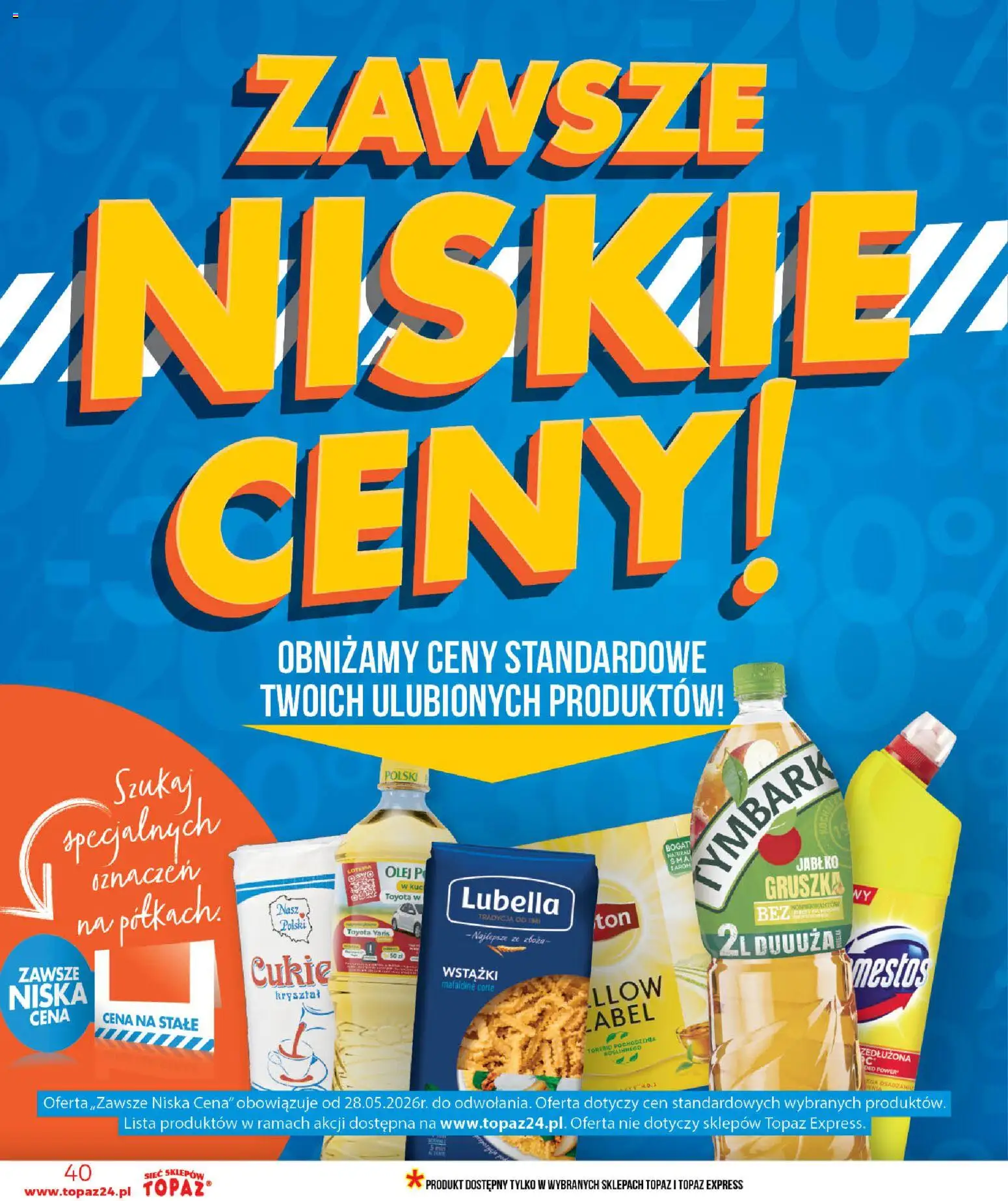 Topaz gazetka od 18.06.2026 | Strona: 40 | Produkty: Gruszka, Olej, Torebki