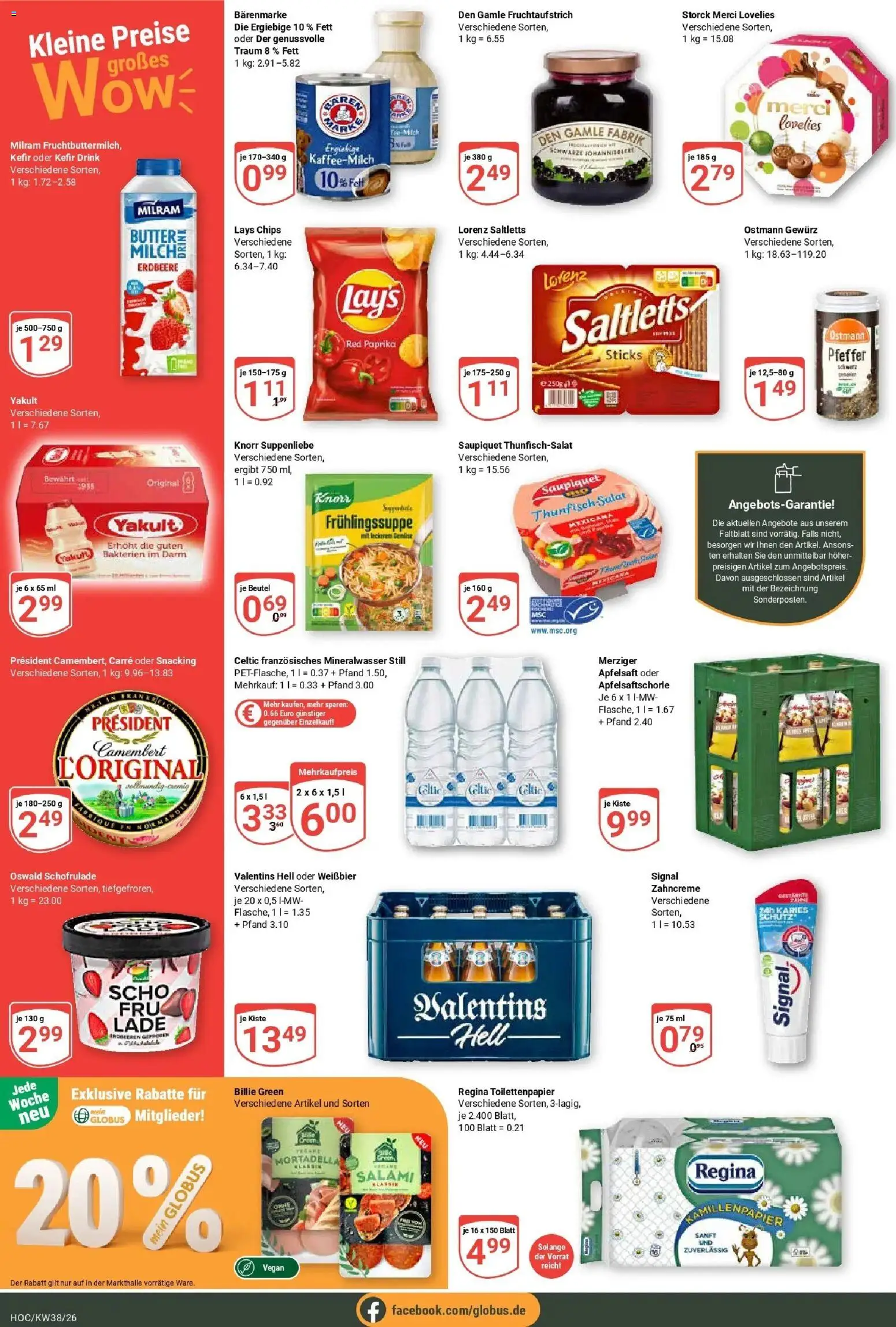 Globus Prospekt Hockenheim (ab 14.09.2026) » Angebote online | Seite: 4 | Produkte: Knorr, Milram, Salami, Chips