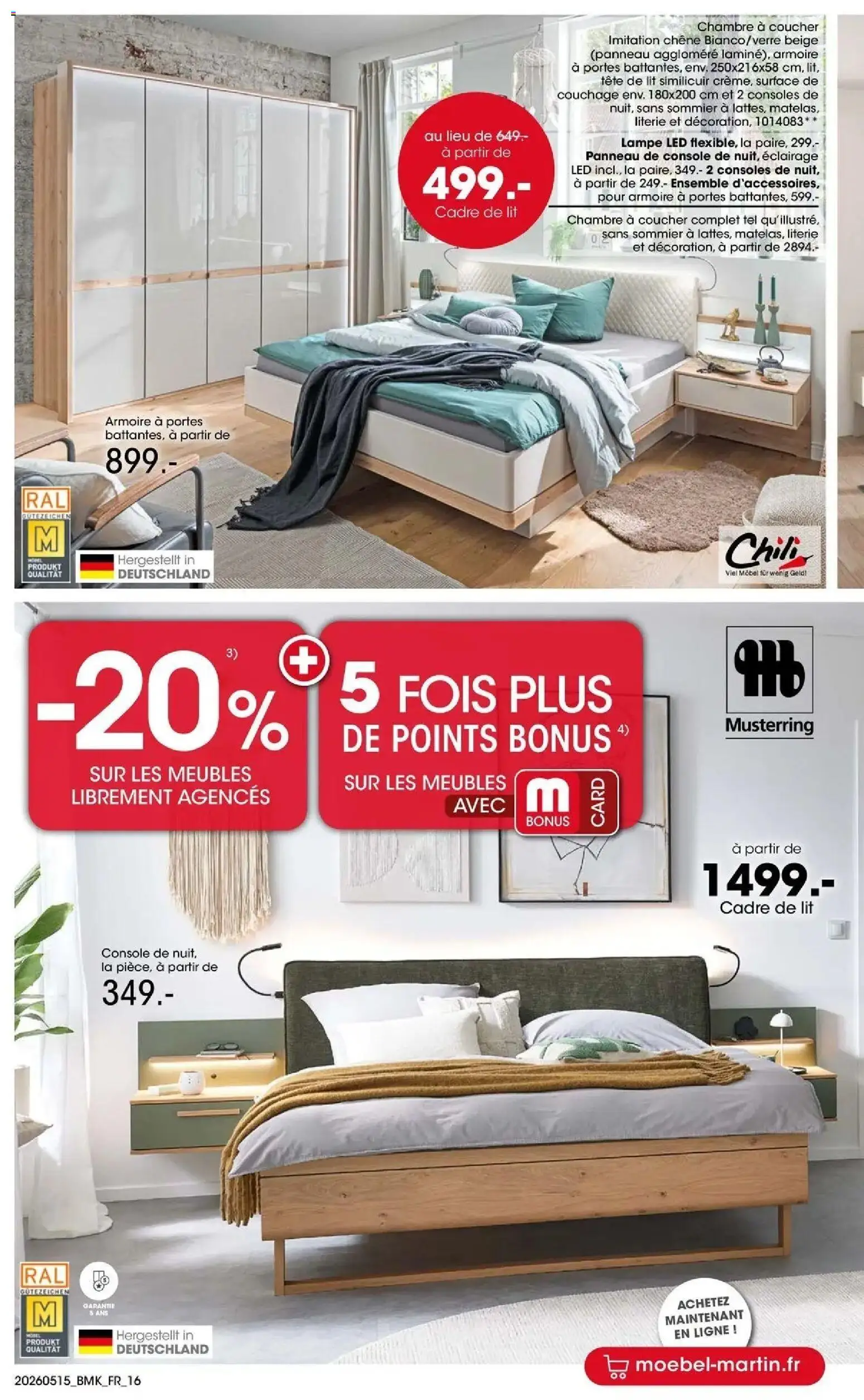 {H1} | Page: 16 | Produits: lampe LED, Lit, Portes, Lampe