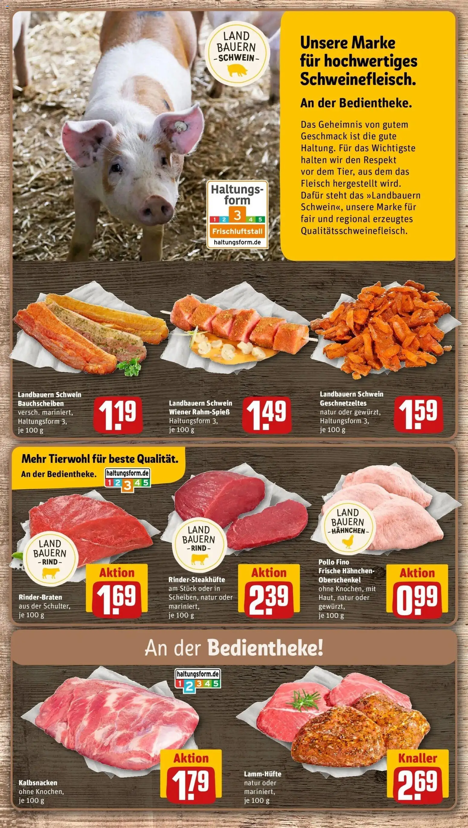 REWE Prospekt ab 14.09.2026 zum Blättern » Angebote | Seite: 6 | Produkte: Rinderbraten, Hahnchen, Fleisch
