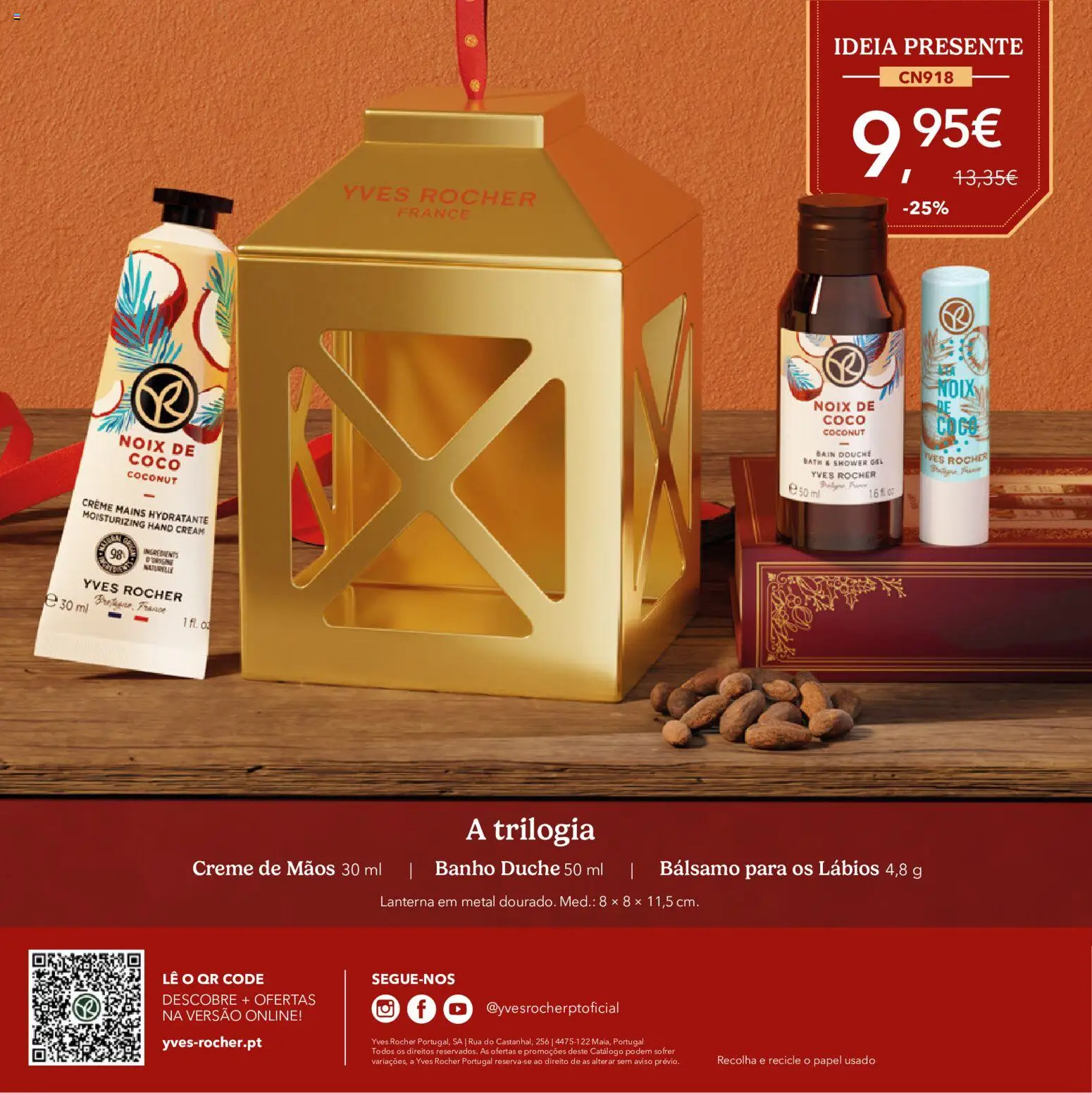Yves Rocher Catálogo de natal │ válido de 21/10/2026 | Página: 68 | Produtos: Lanterna, Banho, Coco, Creme