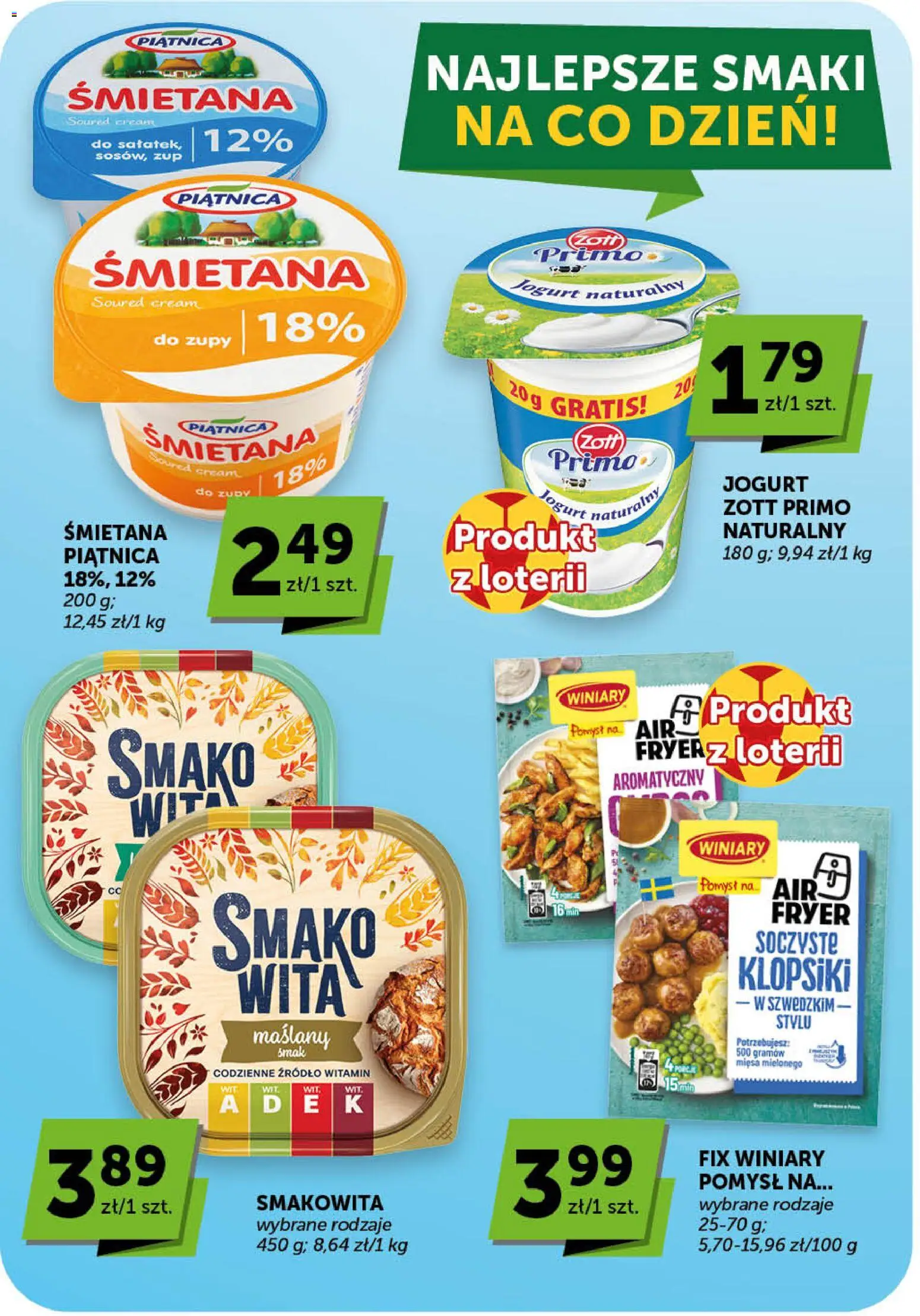 Euro Sklep gazetka - Minimarket od 02.07.2026 | Strona: 19 | Produkty: Jogurt naturalny, Klopsiki, Jogurt, Śmietana