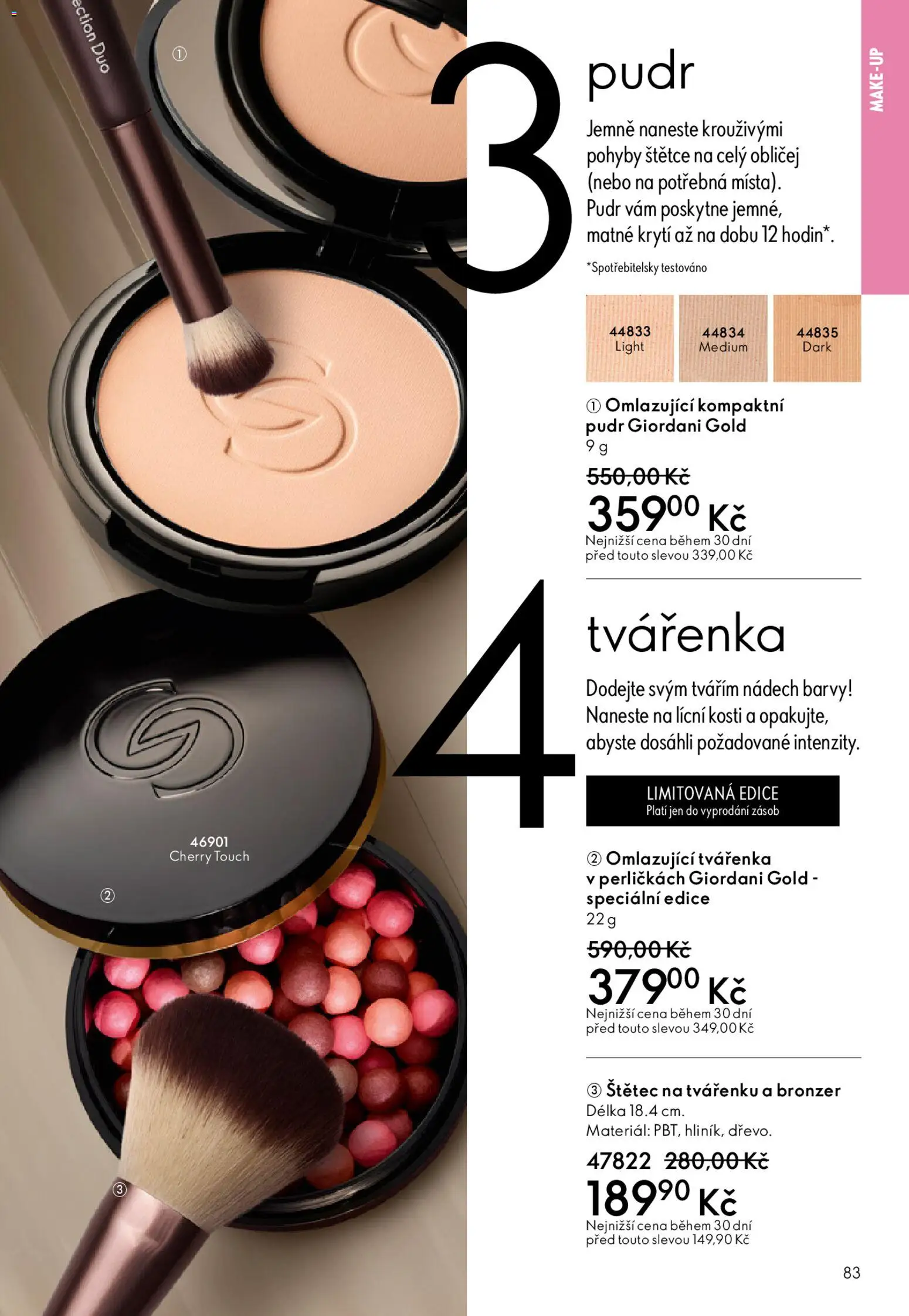 Oriflame katalog č. 05/2026 od 25.03.2026 | Strana: 83 | Produkty: Makeup, Barvy, Bronzer, Štětec