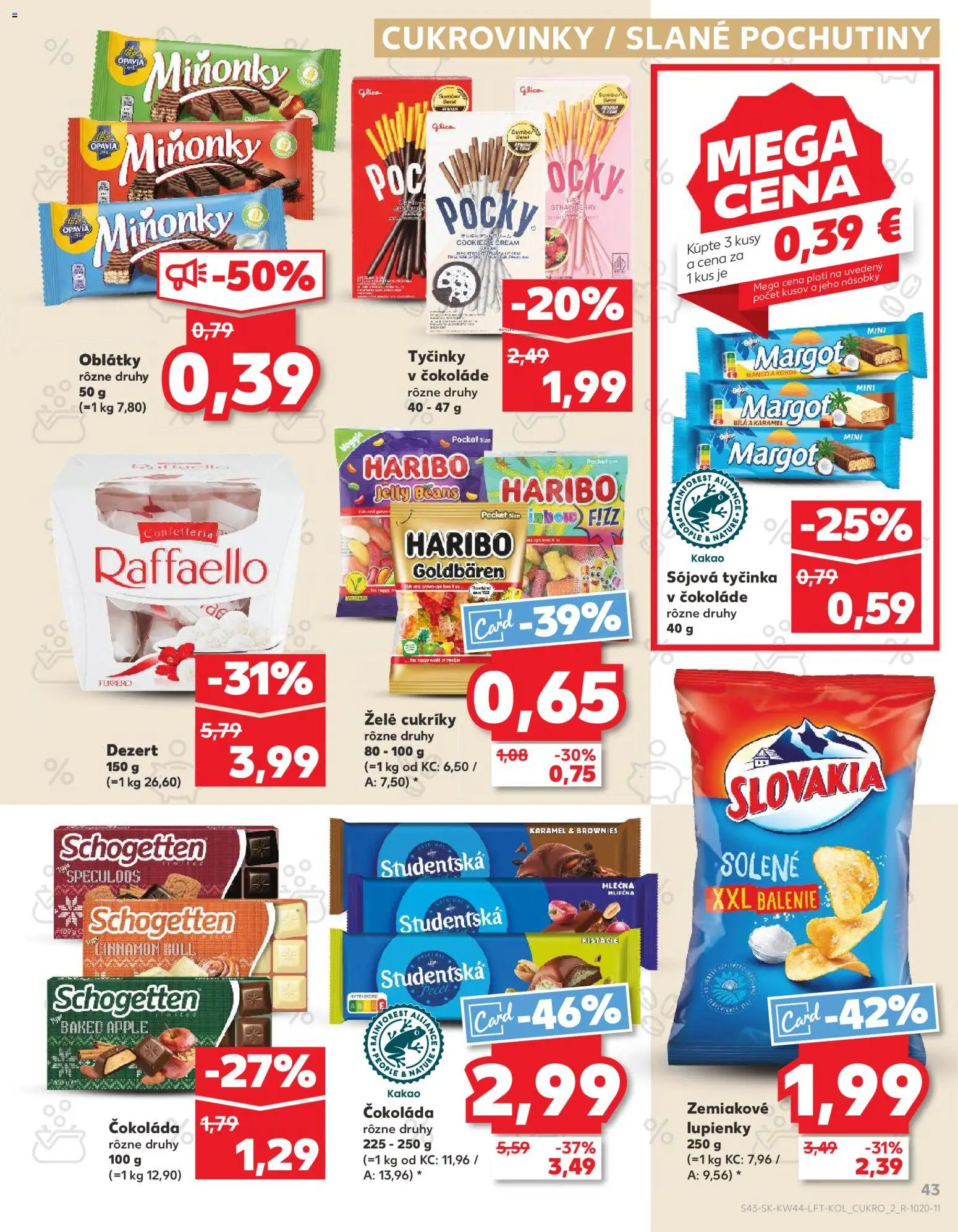 Nové Kaufland akcie – leták je platný od 30.10.2025 | Strana: 43 | Produkty: Apple, Čokoláda, Oblátky, Kakao