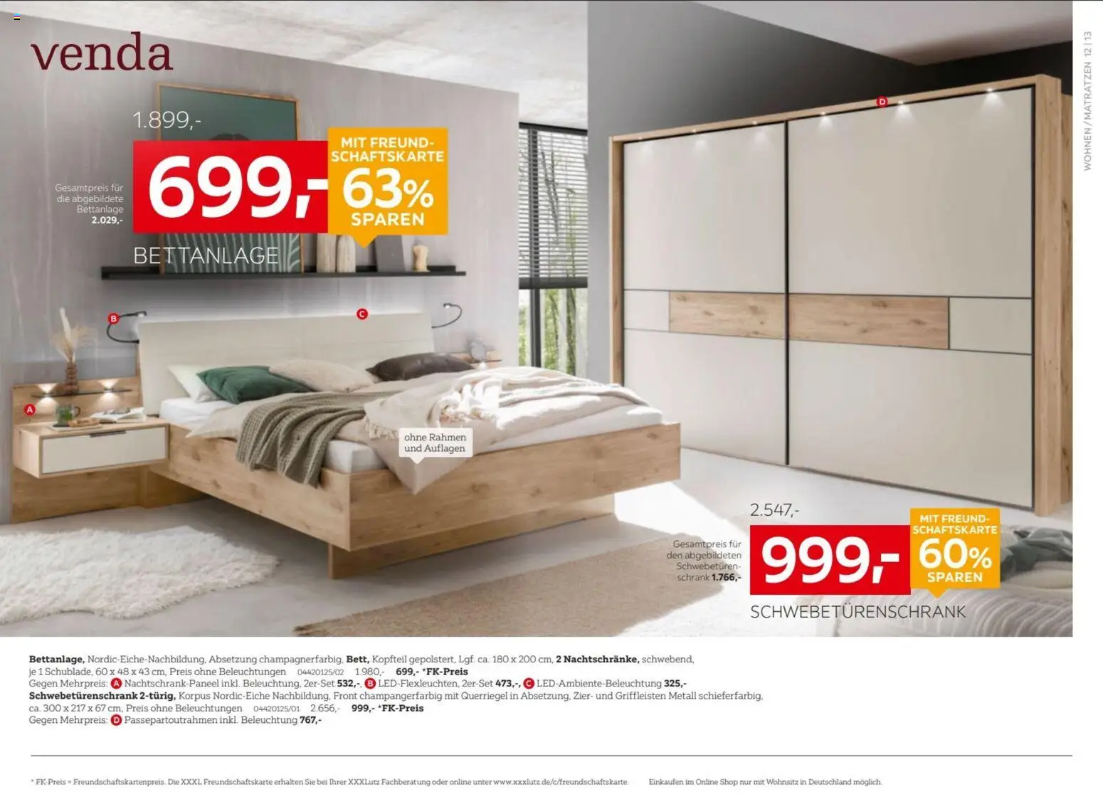 XXXLutz Prospekt – gültig ab 19.09.2026 | Seite: 12 | Produkte: Schwebetürenschrank, Schrank