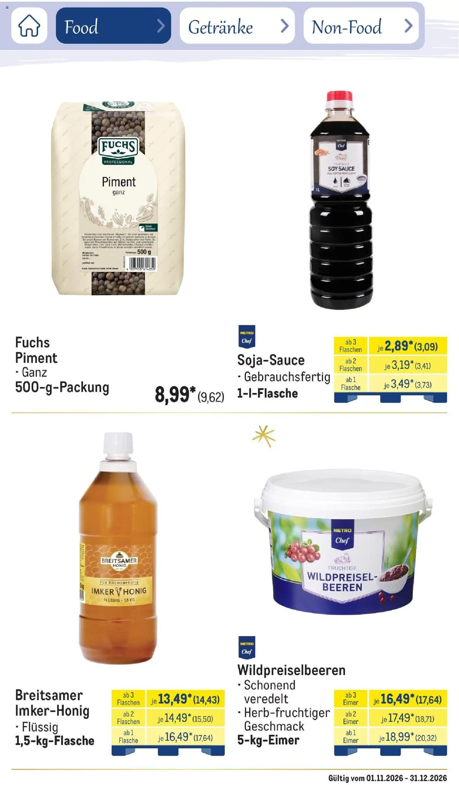 Metro Saisonkatalog Festtage voller Genuss – gültig ab 01.11.2026 | Seite: 24