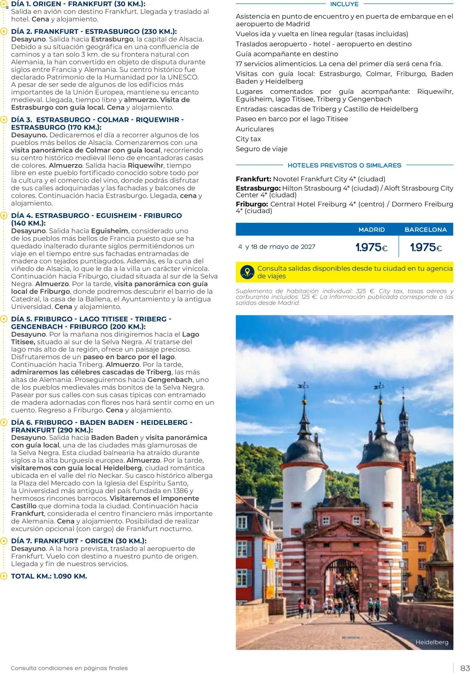 Viajes El Corte Inglés Club de Vacaciones otoño primavera │ válido desde el 01/09/2026 | Página: 83 | Productos: Flores, Auriculares, Cuna