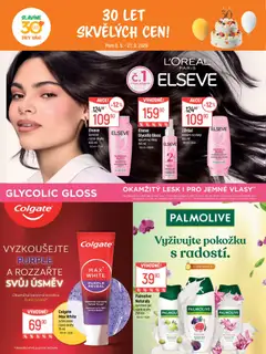 Náhled letáku Globus leták - Pomáháme 30 let od 09.09.2026 | Strana: 20 | Produkty: Sprchový gel, Test, Balzám na vlasy, Pec