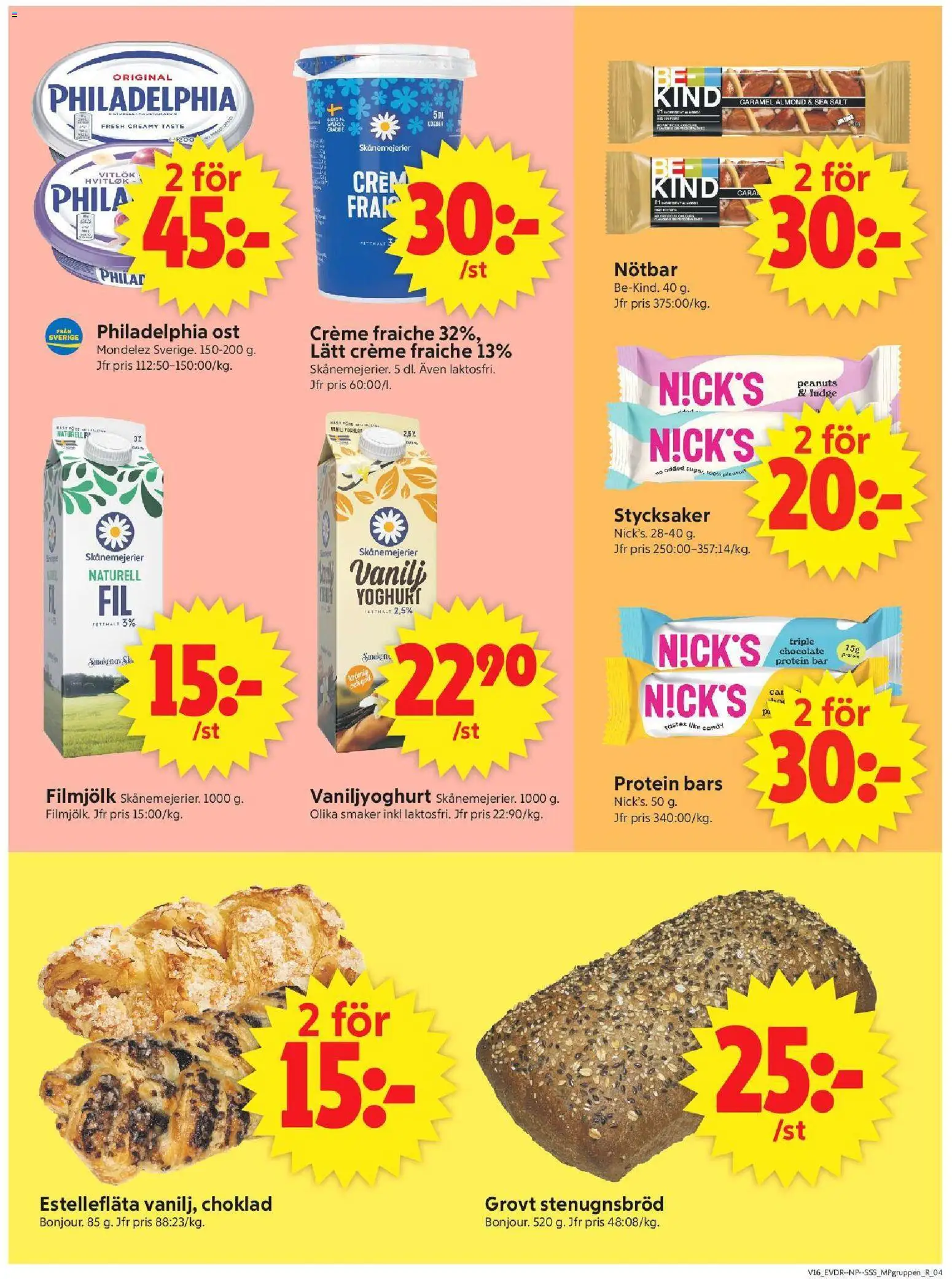 ICA Supermarket reklamblad aktuell från 13.04.2026 | Sida: 13 | Produkter: Salt, Creme fraiche, Choklad, Vitlök