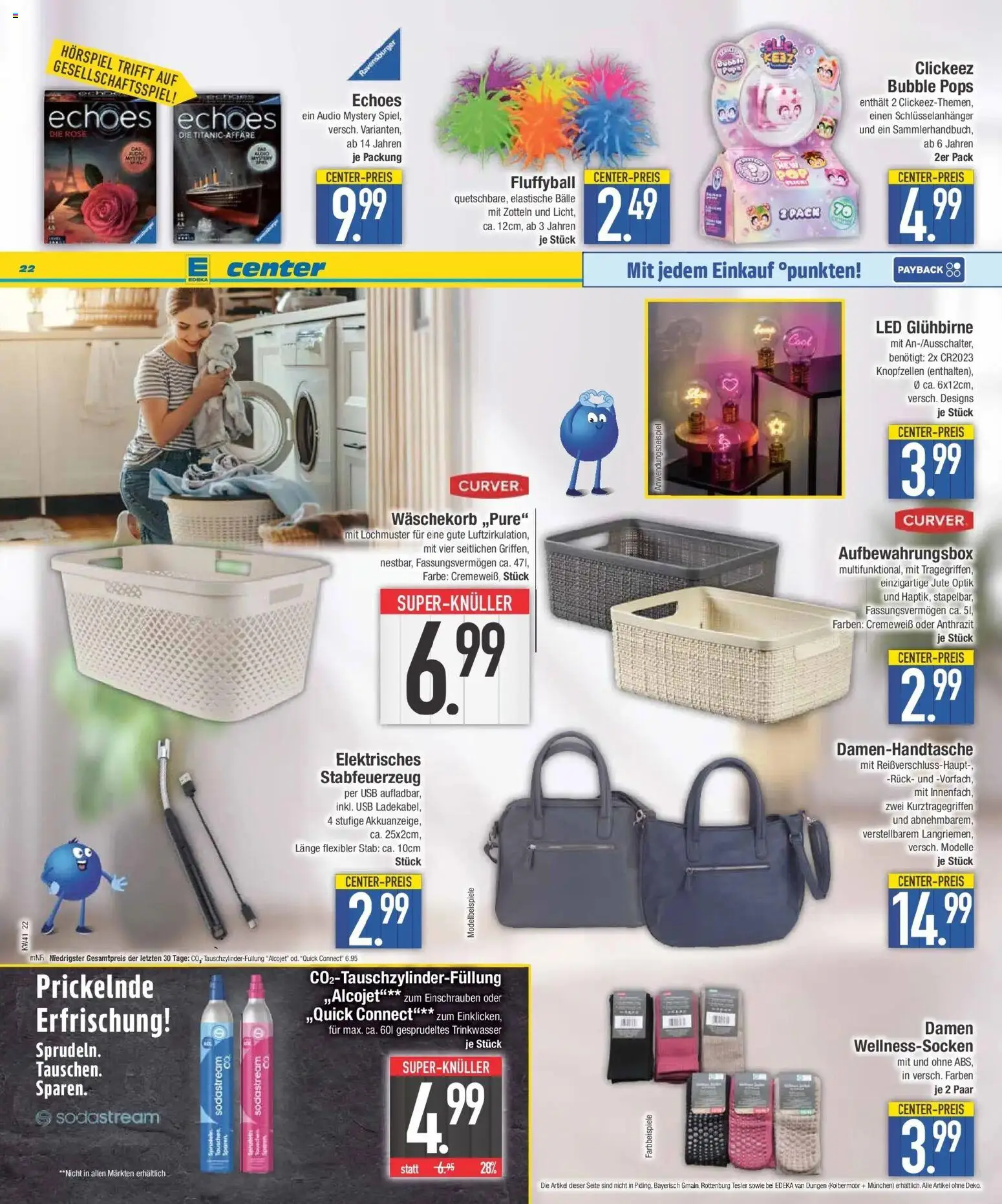 E center Prospekt Donauwörth (ab 05.10.2026) zum Blättern | Seite: 22 | Produkte: USB, Sodastream, Audio