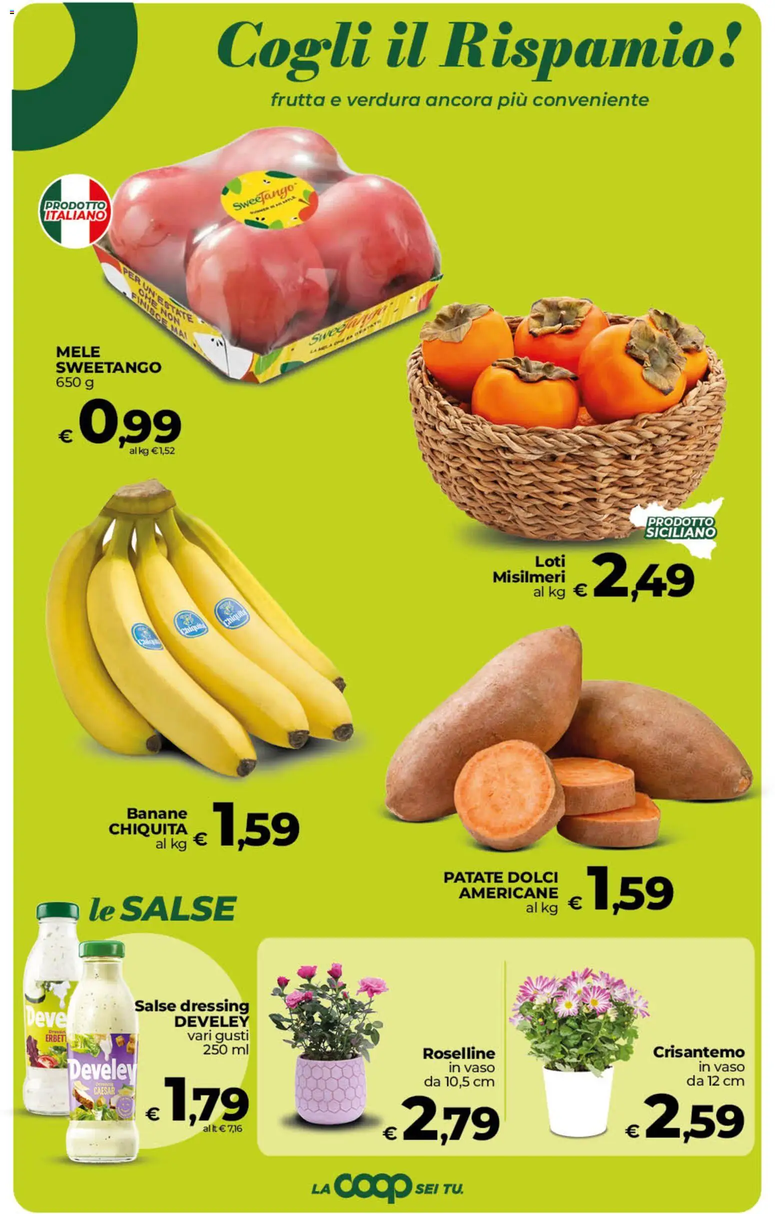 Volantino Ipercoop del 23/10/2026 | Pagina: 22 | Prodotti: Mele, Frutta, Patate dolci, Dolci