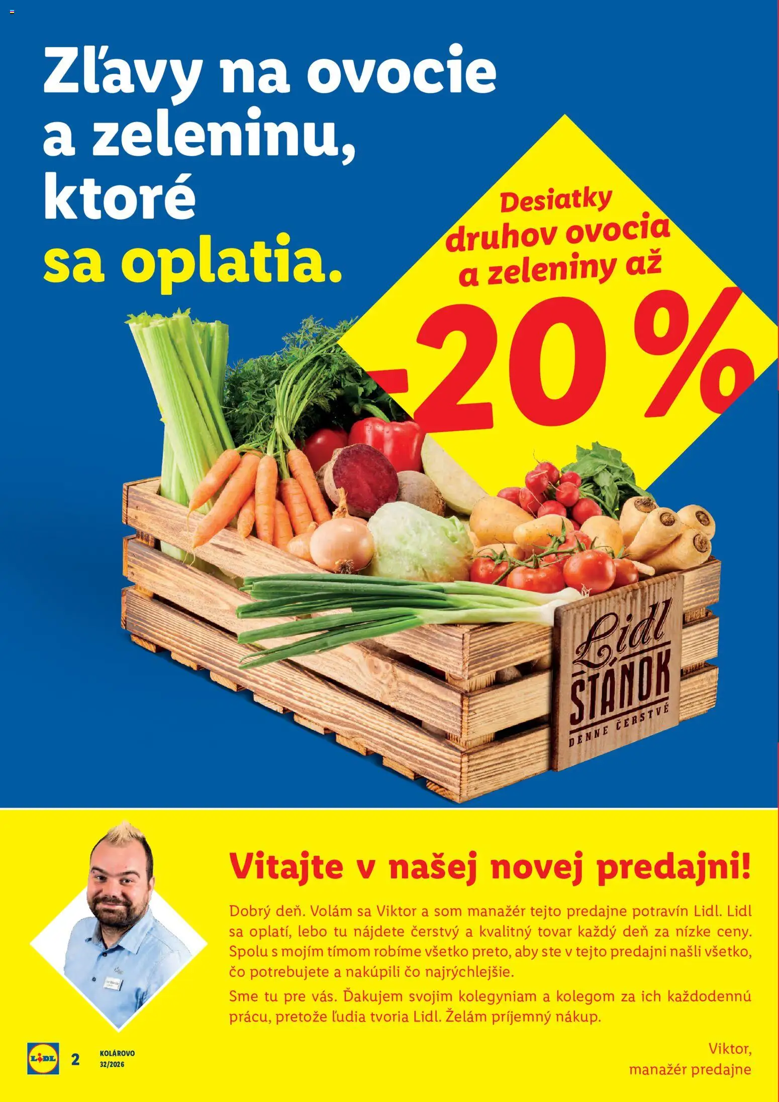 Nové Lidl akcie – leták je platný od 03.08.2026 | Strana: 2 | Produkty: Ovocie