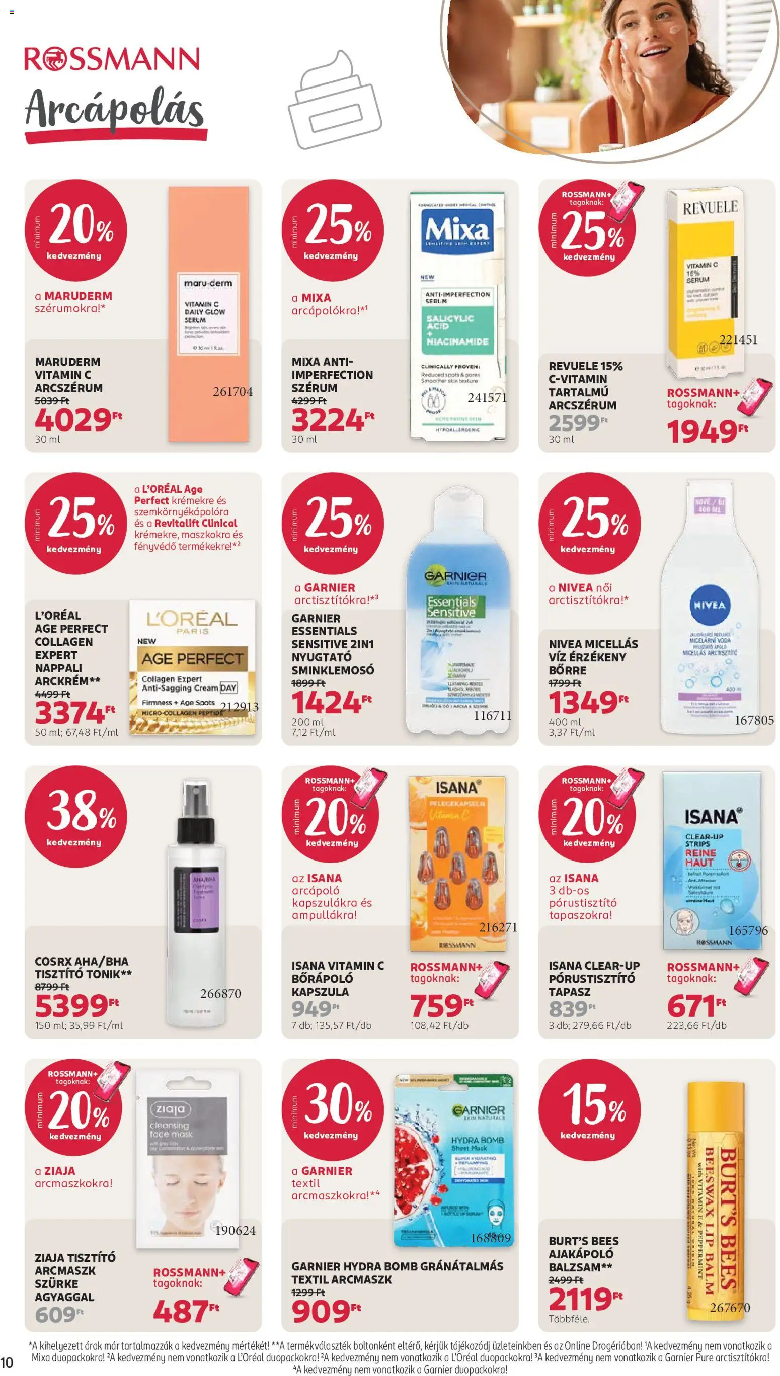 Rossmann akciós ujság - amely érvényes a következő dátumtól: 2026.07.20. | Oldal: 12 | Termékek: Kapszula, Püré, Vitamin c, Fényvédő