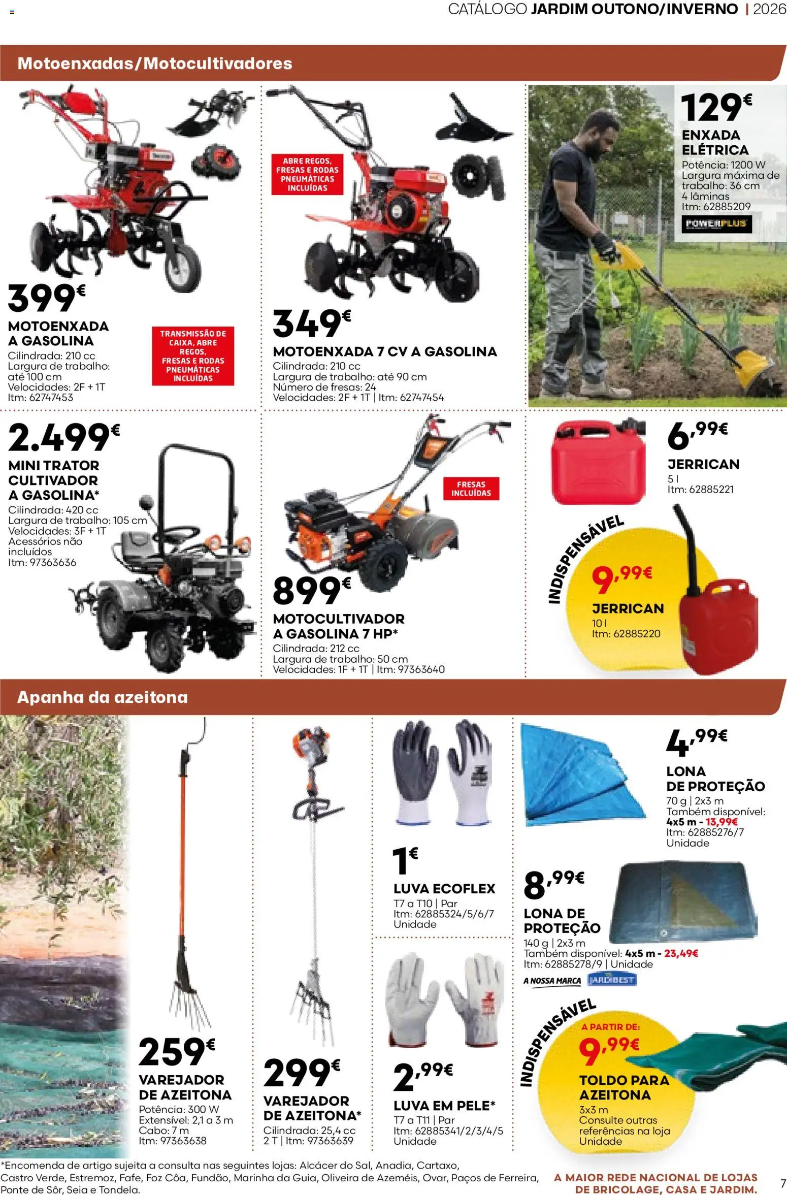 BricoMarché folheto 14 - Catálogo de Jardim Outuno Inverno │ válido de 01/10/2026 | Página: 7 | Produtos: Enxada, Cabo, Motoenxada