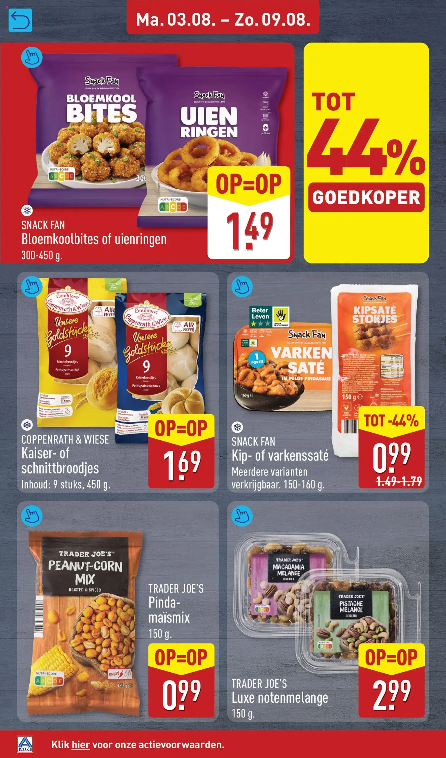 {H1} | Pagina: 12 | Producten: Snacks, Bloemkool, Kip, Broodjes