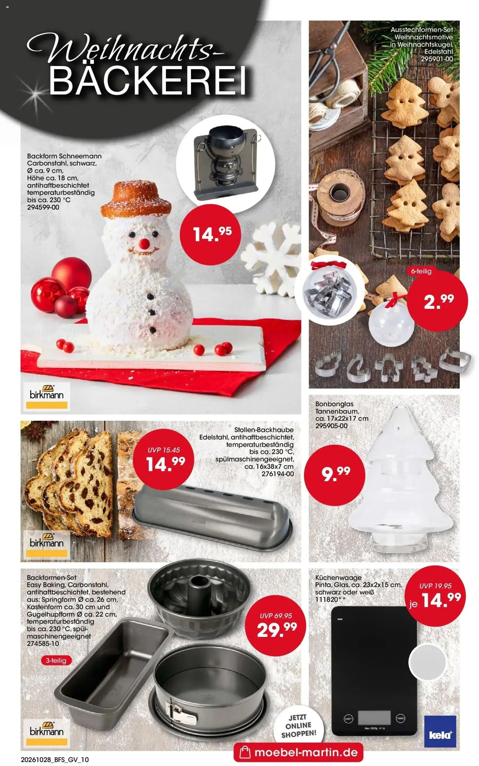 Möbel Martin - Möbel Martin: Wochenangebote (ab 28.10.2026) zum Blättern | Seite: 10 | Produkte: Bäckerei