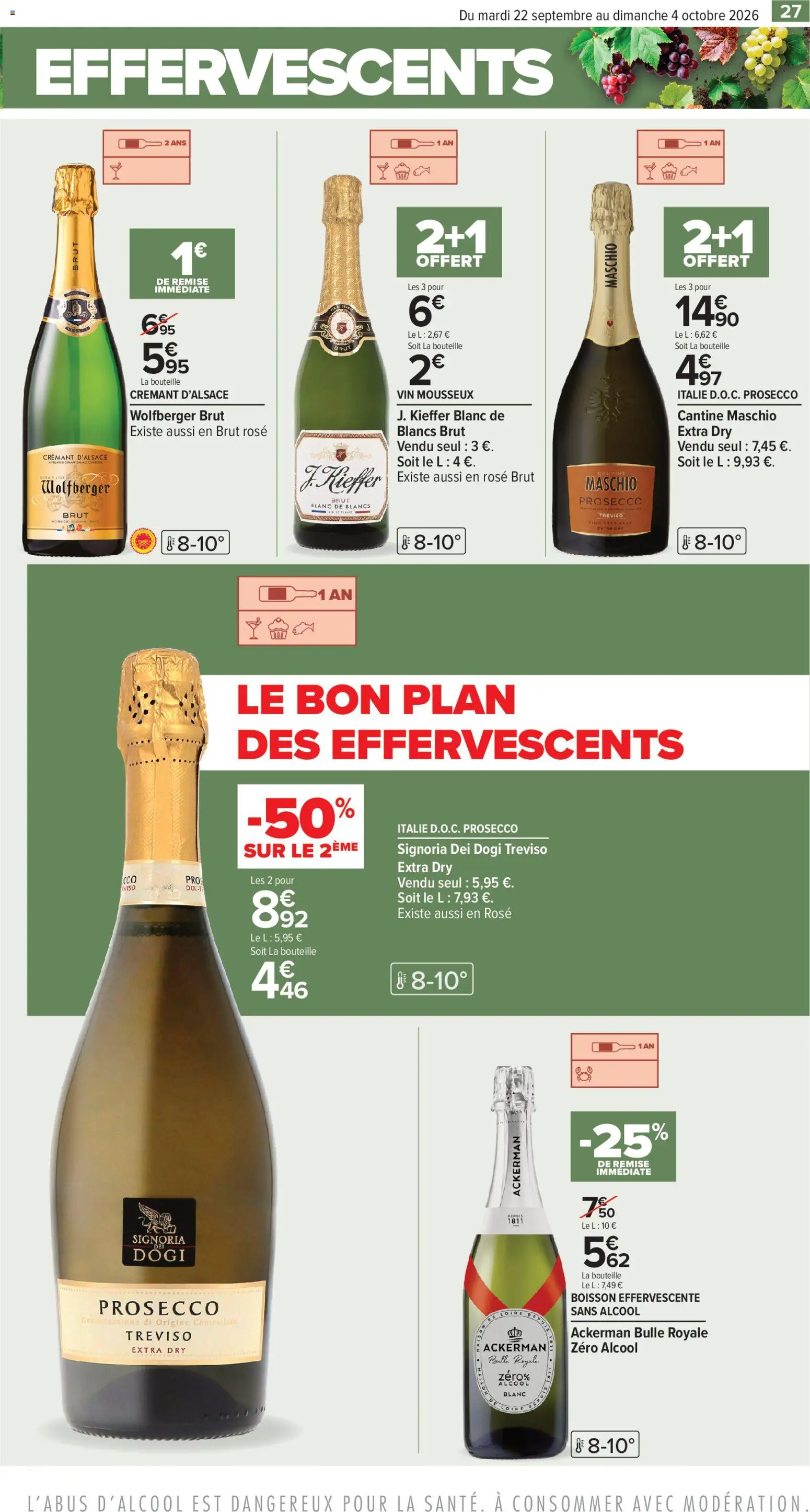 {H1} | Page: 27 | Produits: Boisson, Prosecco, Bouteille, Vin