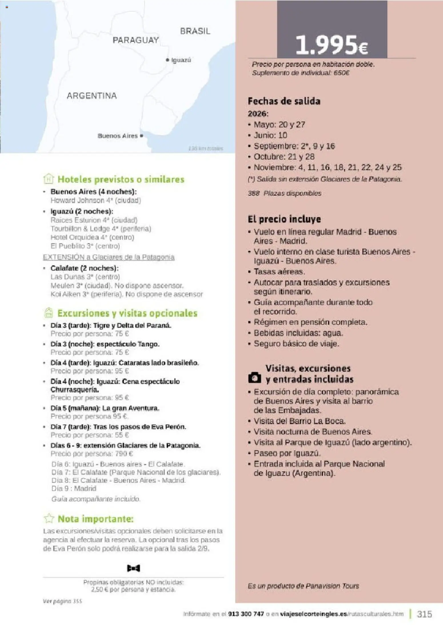 Viajes El Corte Inglés Rutas Culturales de la Comunidad de Madrid │ válido desde el 01.04.2026 | Página: 315