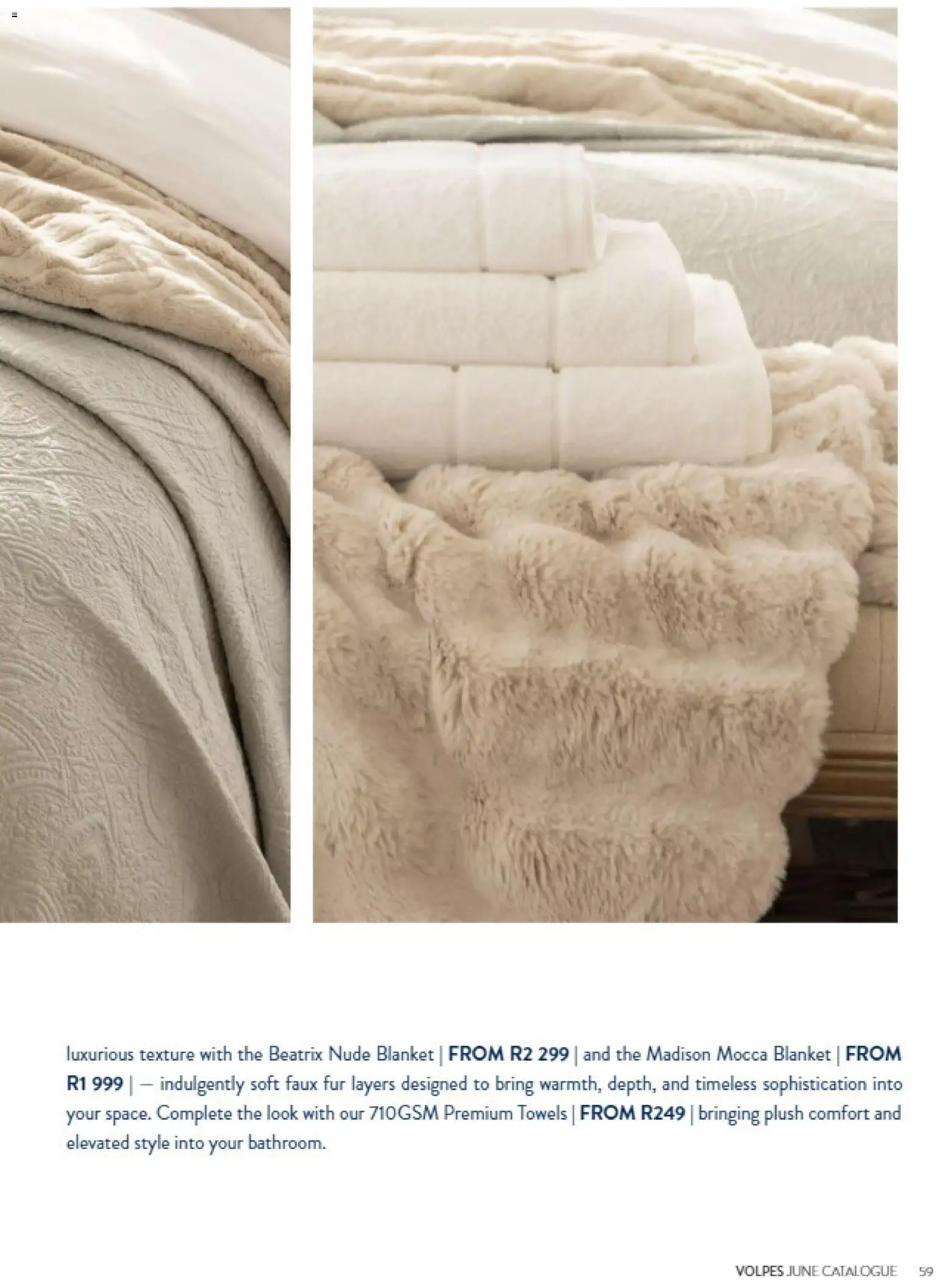New Volpes catalogue – valid from 01/07/2026 | Page: 59 | Products: Towels, Blanket