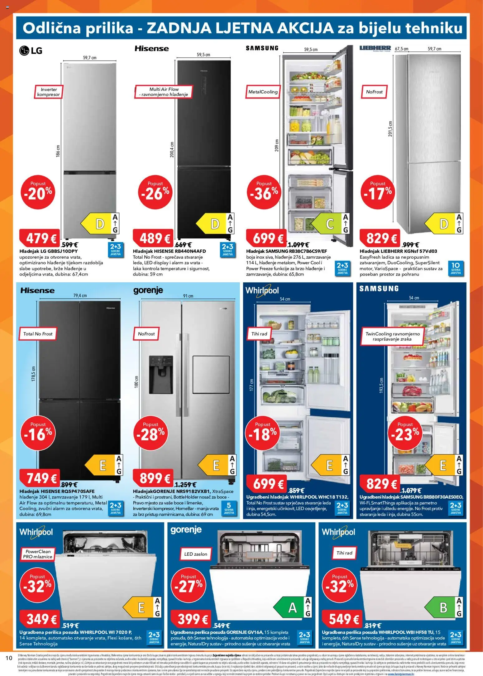 Harvey Norman katalog | vrijedi od 18.08.2026 | Stranica: 10 | Proizvodi: Vrata, Led, Video, Audio