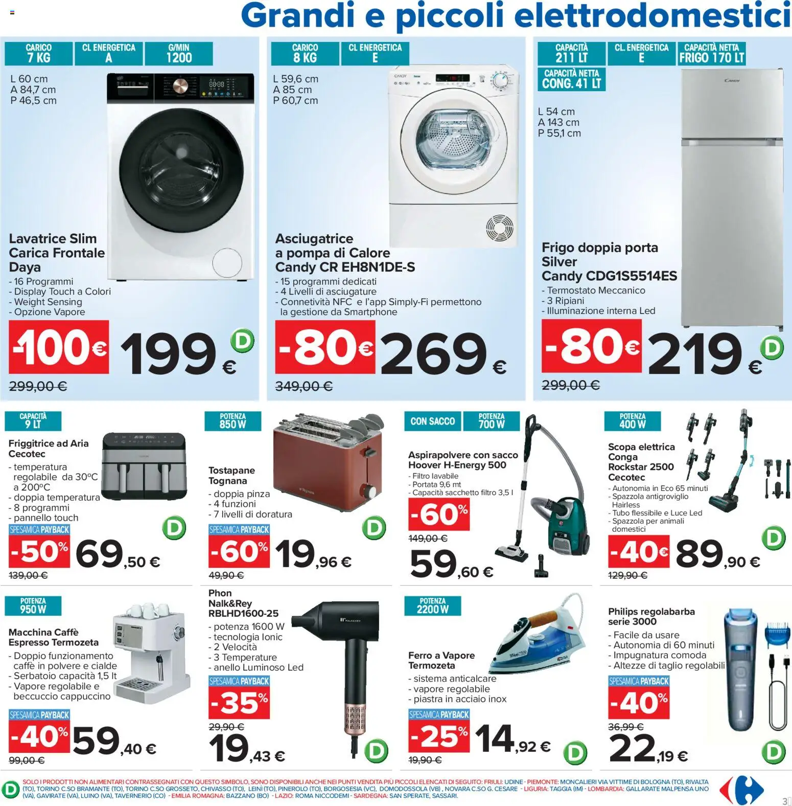 Volantino Carrefour del 20/08/2026 | Pagina: 37 | Prodotti: Regolabarba, Porta, Smartphone, Scopa
