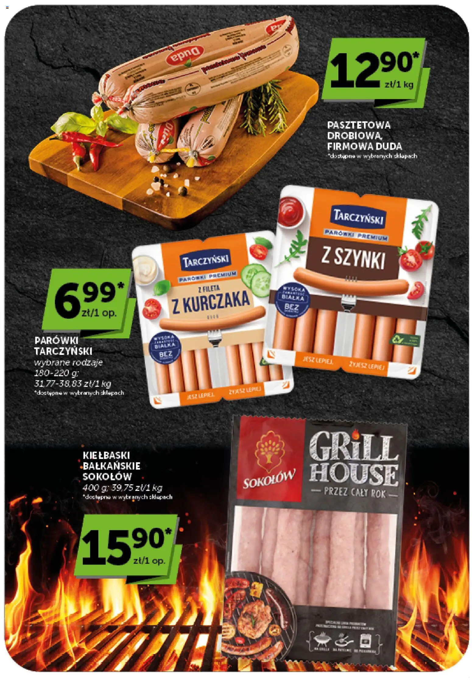 Groszek gazetka od 30.07.2026 | Strona: 13 | Produkty: Grill, Parówki, Kiełbaski, Parówki tarczyński