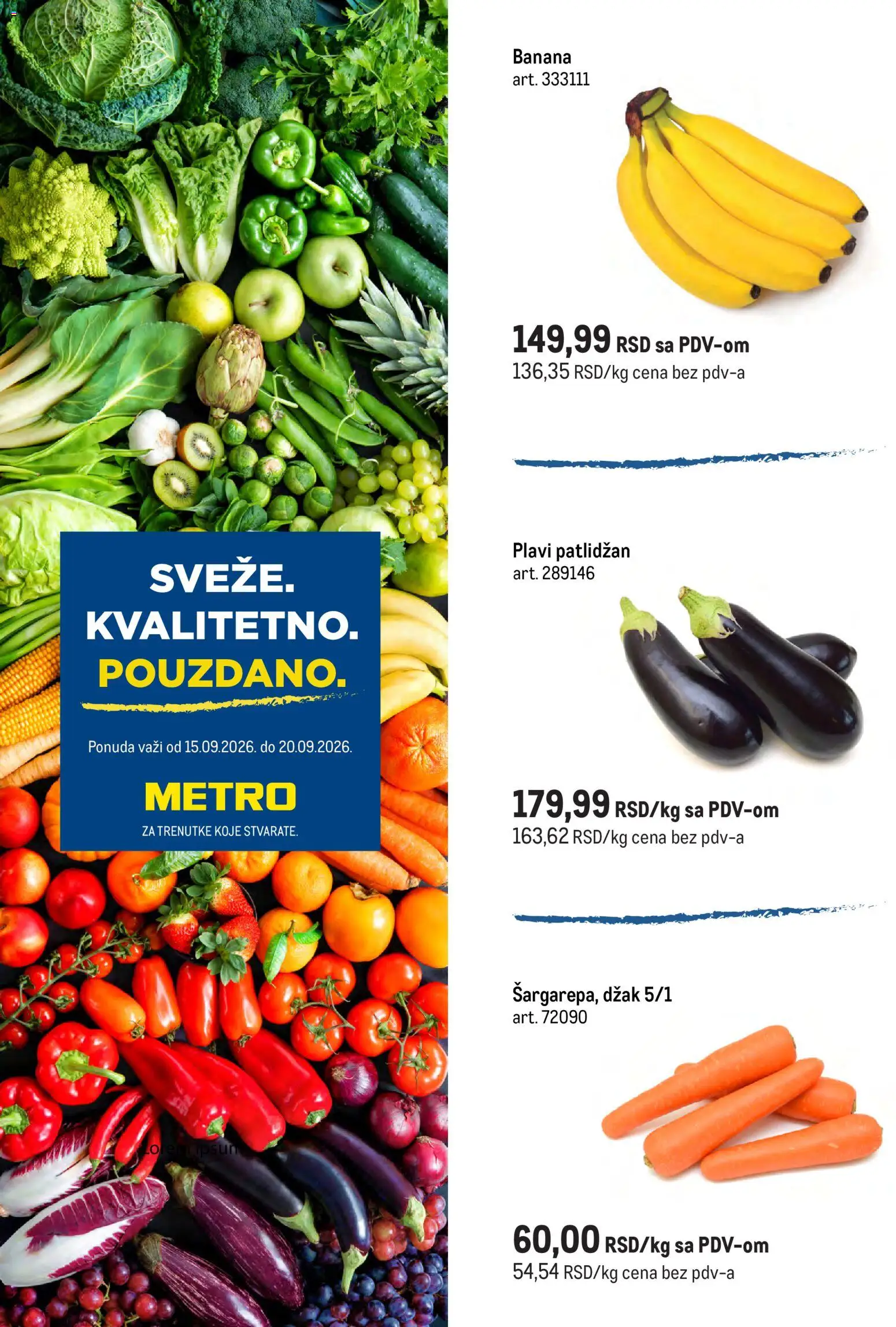 Metro katalog - važi od 15.09.2026 | Strana: 1 | Proizvode: Plavi patlidžan