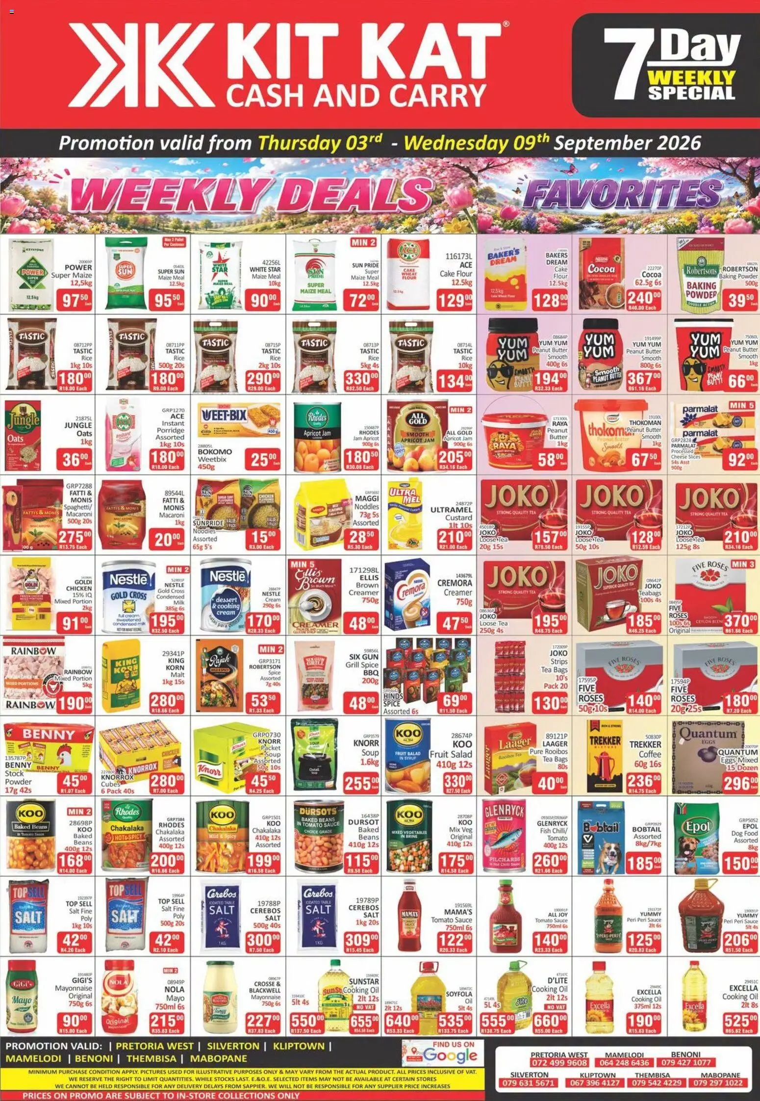 New KIT KAT Cash & Carry catalogue – valid from 03/09/2026 | Page: 1 | Products: Jam, Fish, Peanut butter, Salad