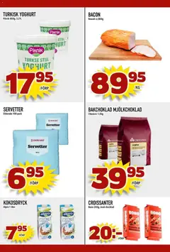 Din Mat erbjudanden - Förhandsvisning av reklamblad från butik Din Mat aktuell från 21/09/2026 | Sida: 3 | Produkter: Bacon, Yoghurt, Servetter