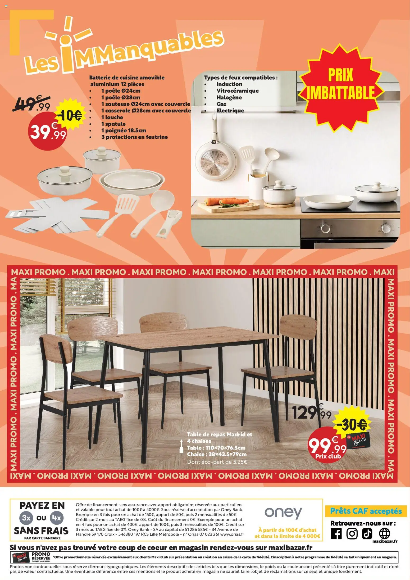 {H1} | Page: 20 | Produits: Spatule, Casserole, Chaise, Batterie de cuisine