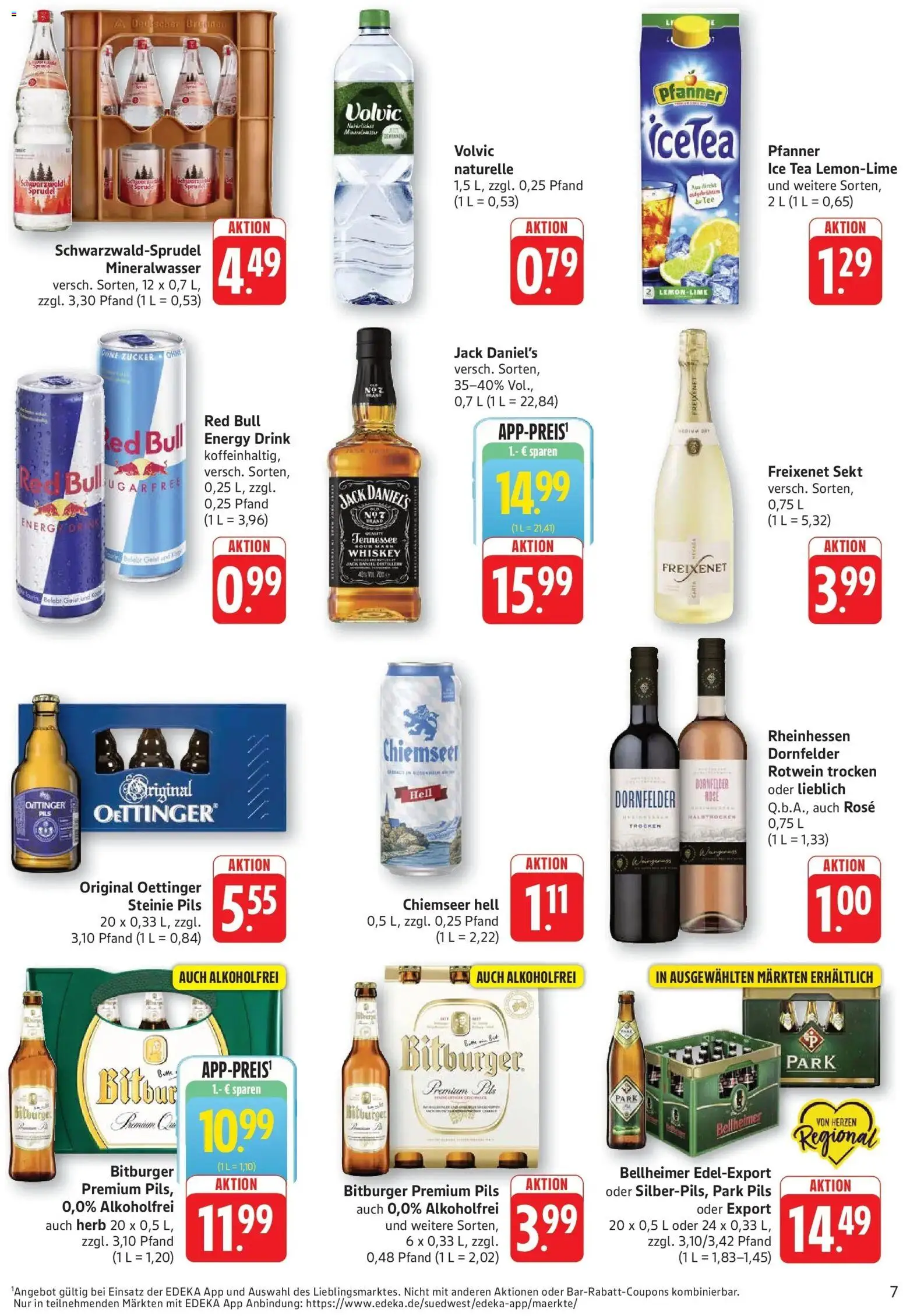 Edeka Prospekt Kröppen (ab 12.10.2026) » Angebote Online | Seite: 7 | Produkte: Bitburger, Sekt, Pils, Oettinger