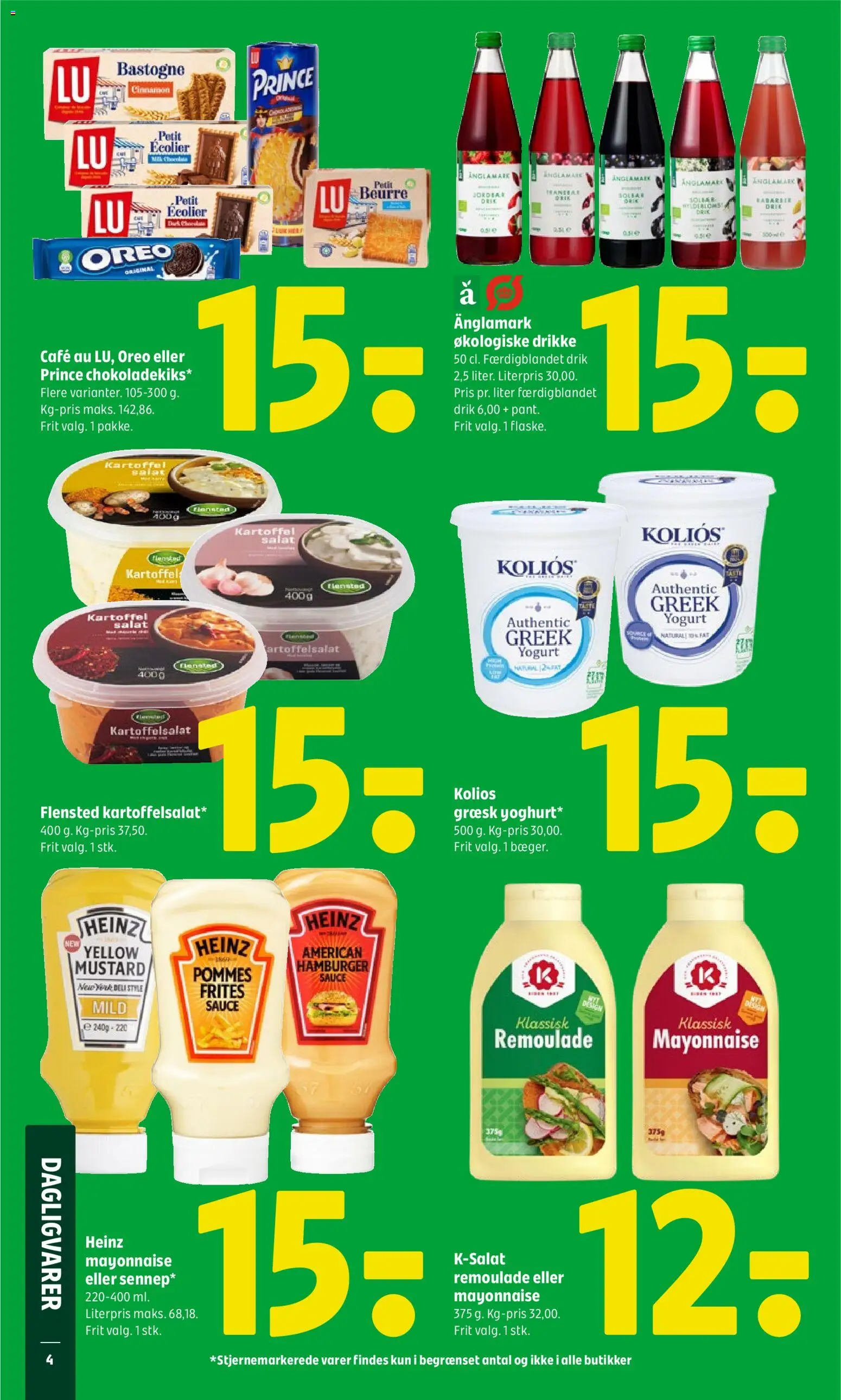 Coop 365 tilbudsavis – gyldig fra 11.06.2026 | Side: 4 | Produkter: Cookies, Salat, Remoulade, Oreo