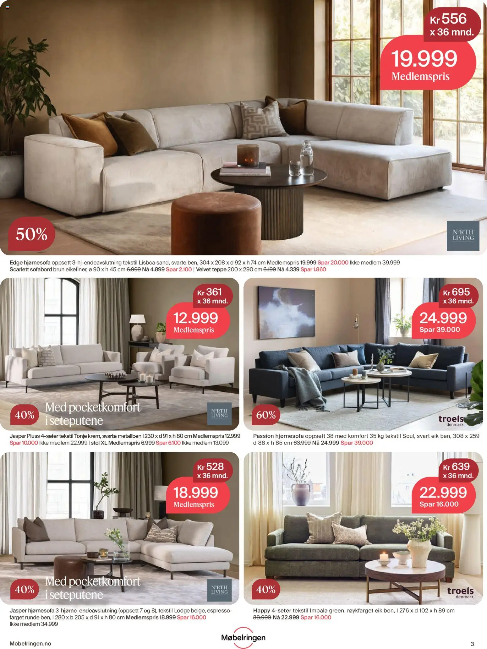 {H1} | Side: 3 | Produkter: Hjørnesofa, Stol, Teppe