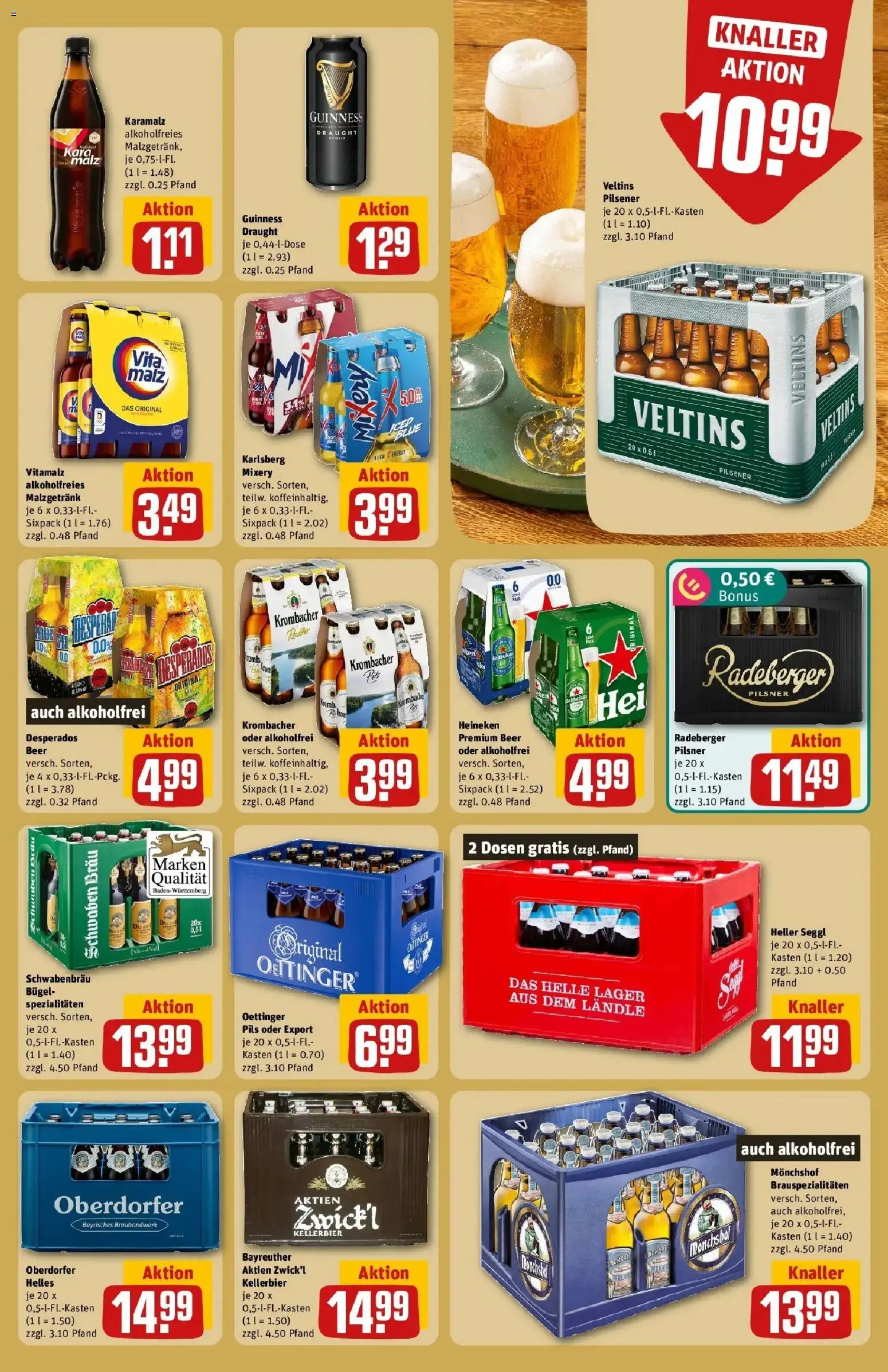 REWE Prospekt ab 26.10.2026 zum Blättern » Angebote | Seite: 19 | Produkte: Monchshof, Spezialitäten, Pils, Mixery