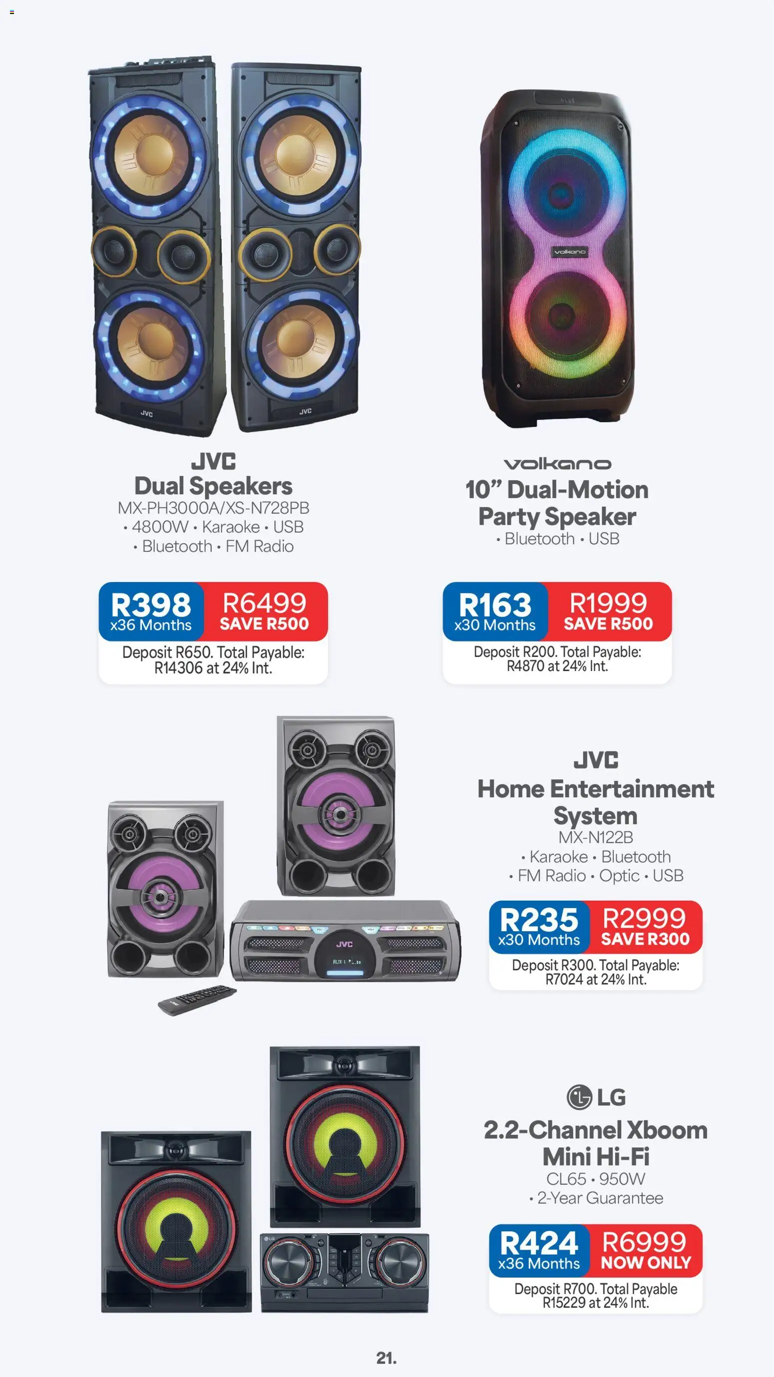New OK Furniture catalogue – valid from 07/09/2026 | Page: 21 | Products: Radio, Speaker, USB
