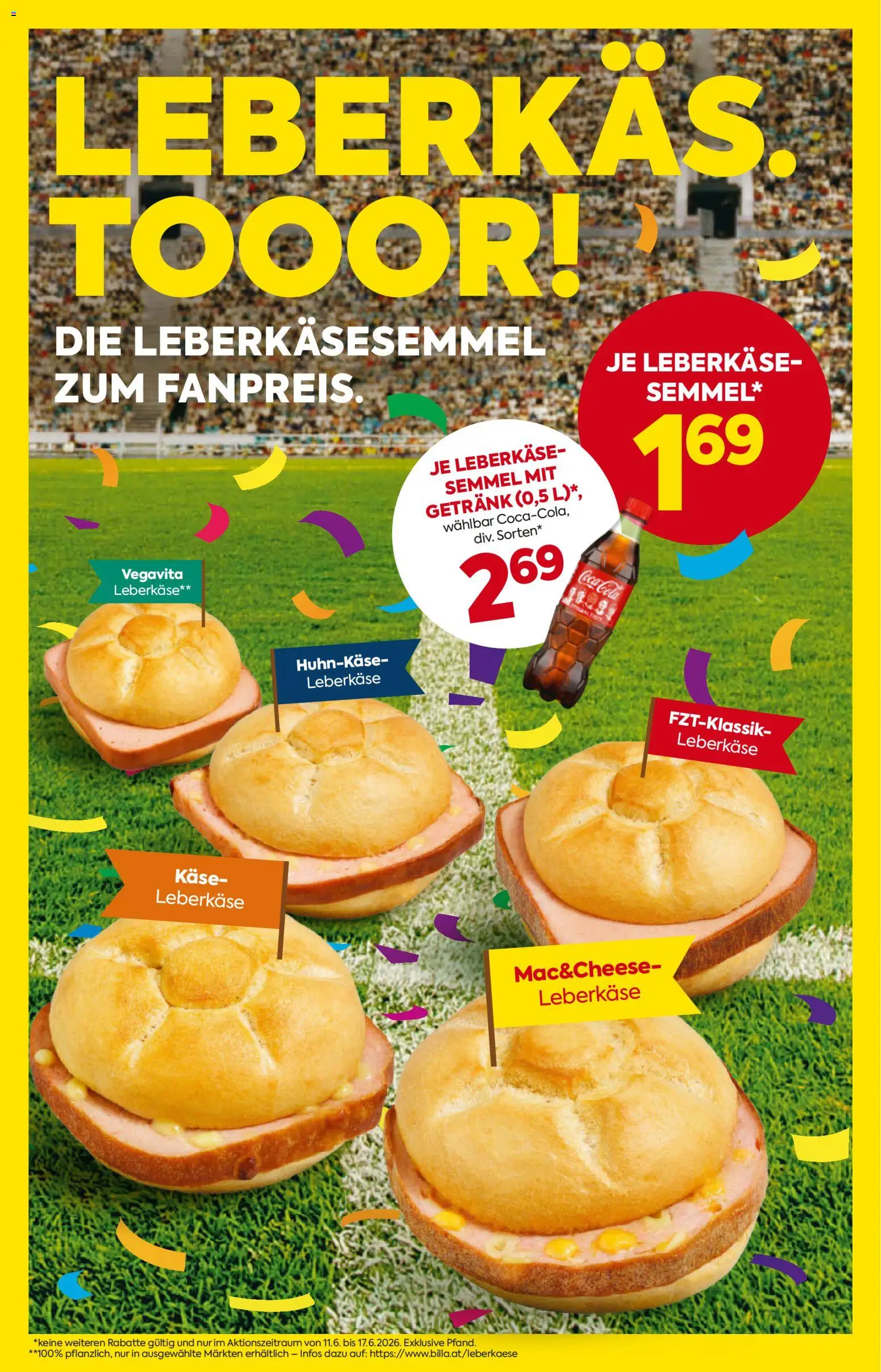 Billa - Flugblatt gültig ab 11.06.2026 | Seite: 6 | Produkte: Käse