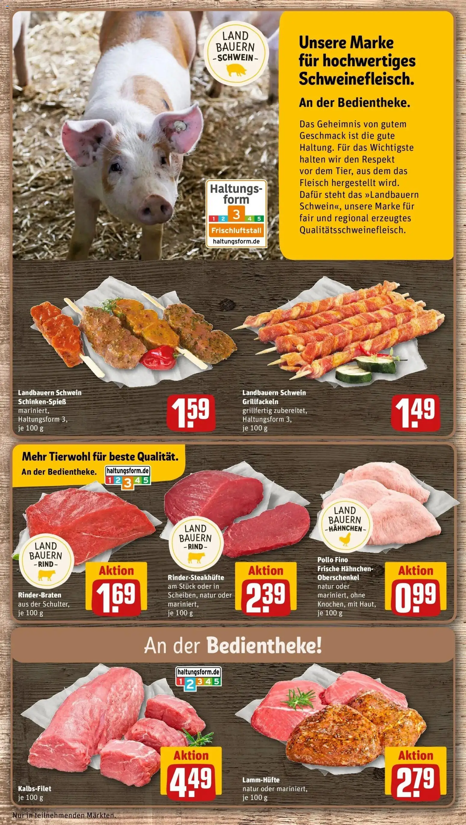 REWE Prospekt ab 17.08.2026 zum Blättern » Angebote | Seite: 12 | Produkte: Rinderbraten, Hahnchen, Fleisch
