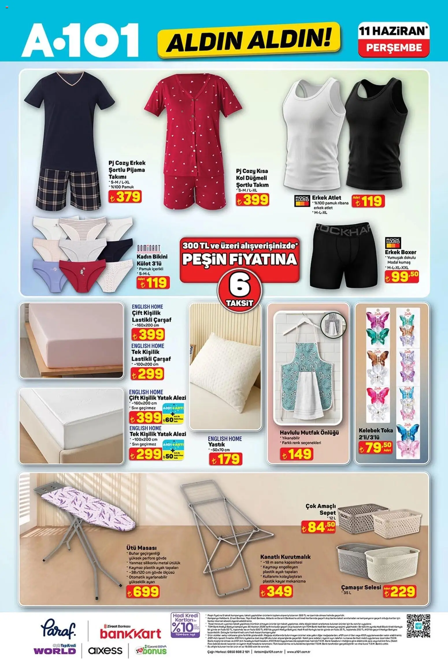 A101 - Katalog Aldın Aldın - 11.06.2026 tarihinden itibaren geçerlidir | Sayfa: 14 | Ürünler: Kurutmalık, Külot, Telefon, Ütü