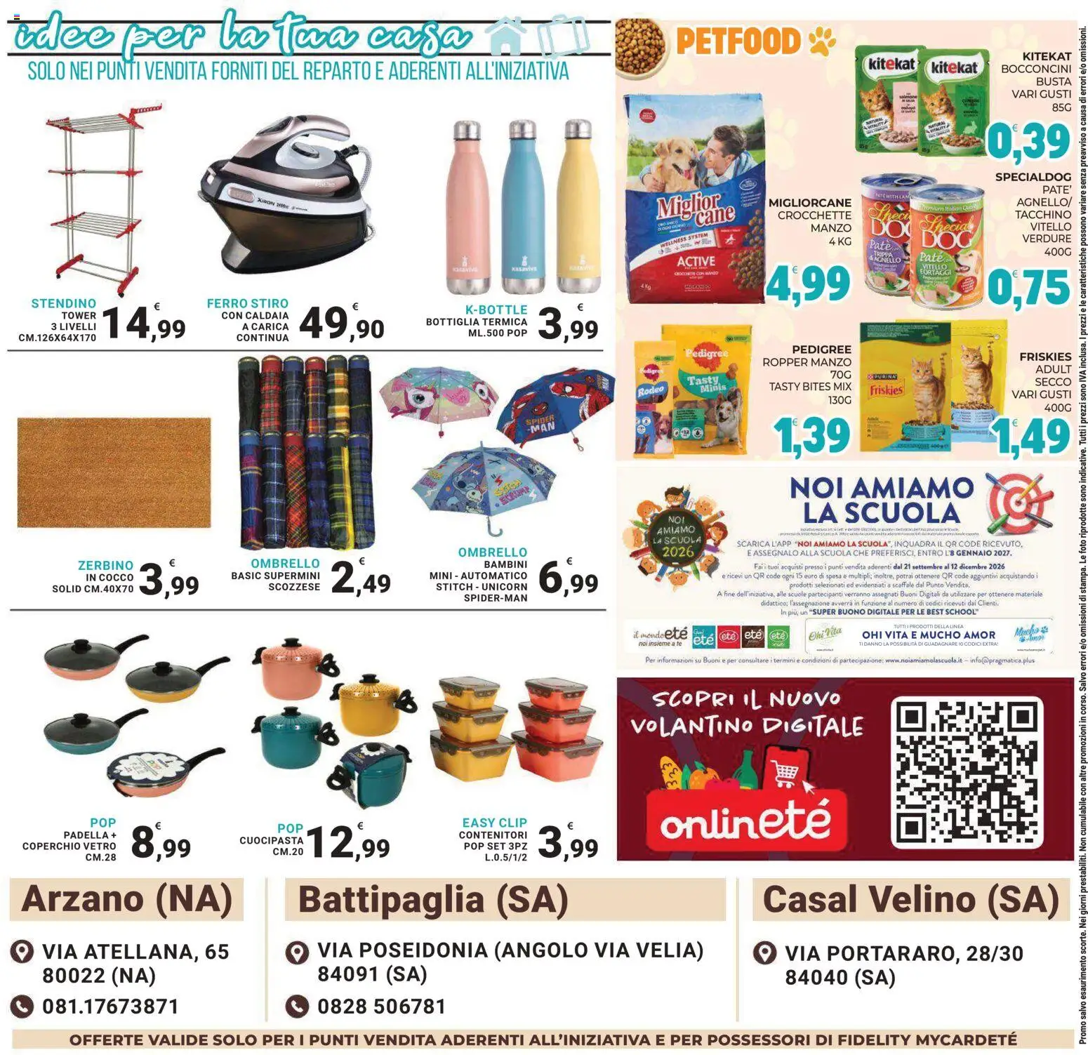 Volantino Eté del 02/10/2026 | Pagina: 25 | Prodotti: Trippa, Tacchino, Ombrello, Scaffale