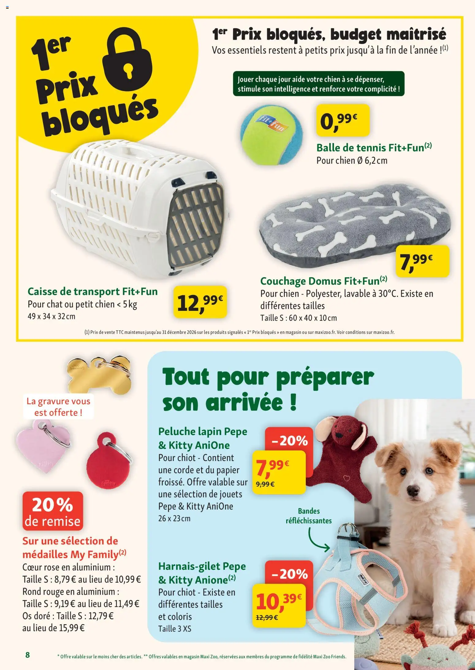 {H1} | Page: 8 | Produits: Caisse de transport, Peluche, Jouets, Médailles