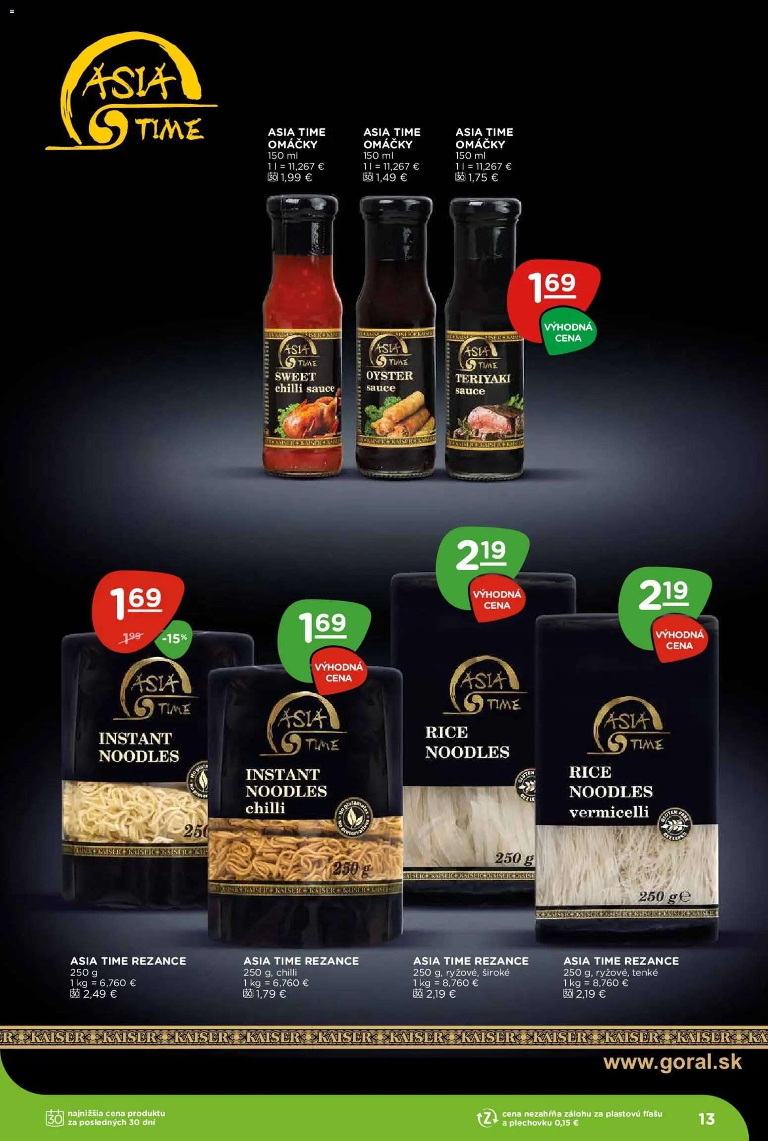 Nové Terno akcie – leták je platný od 25.06.2026 | Strana: 13 | Produkty: Chilli, Rezance