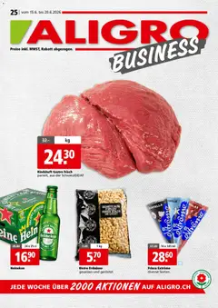 Aligro aktionen Business Chavannes, Matran, Genf, Sitten ab 15.06.2026 gültig