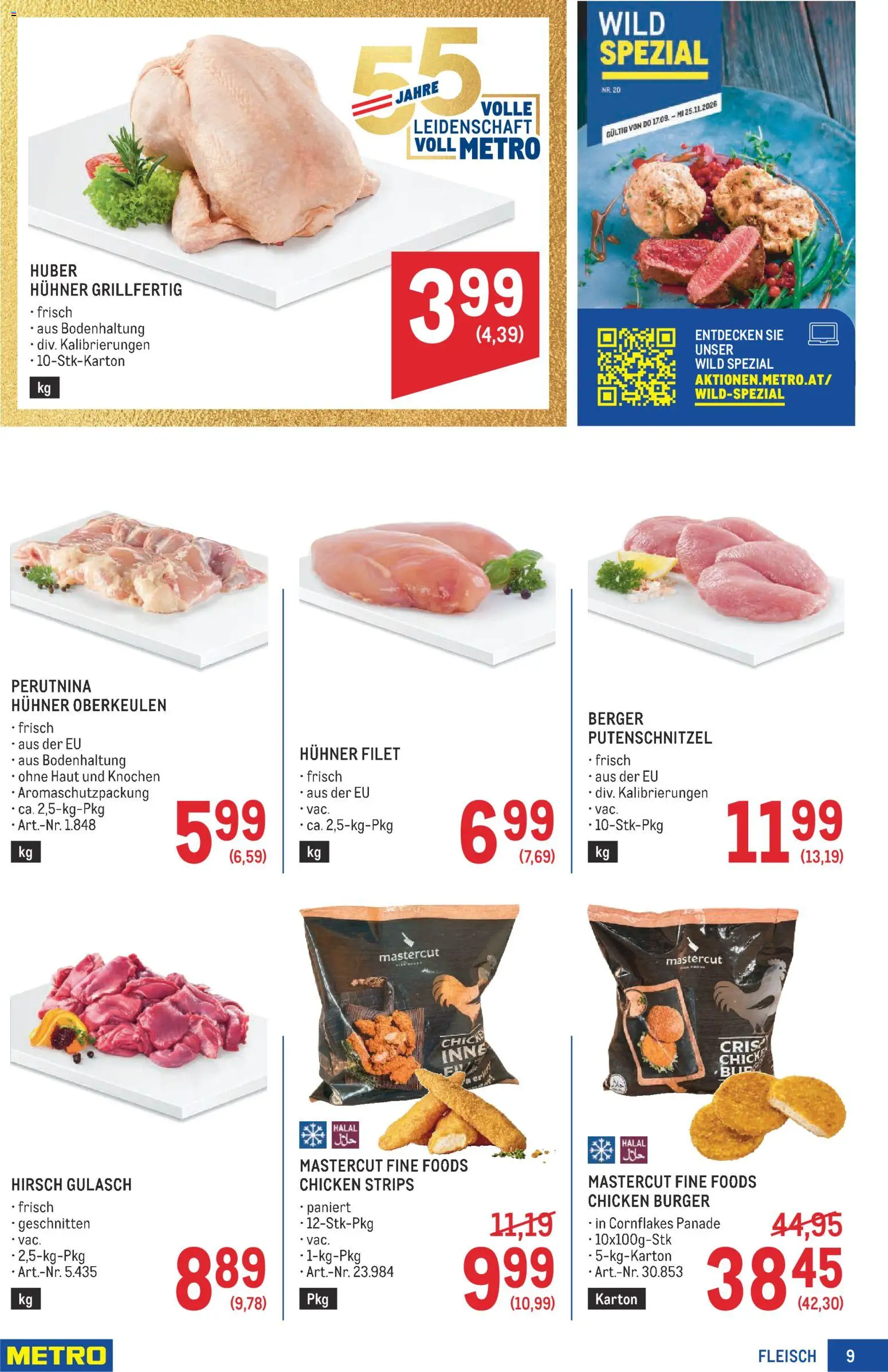 Metro angebote Profi gültig ab 01.10.2026 | Seite: 9 | Produkte: Burger
