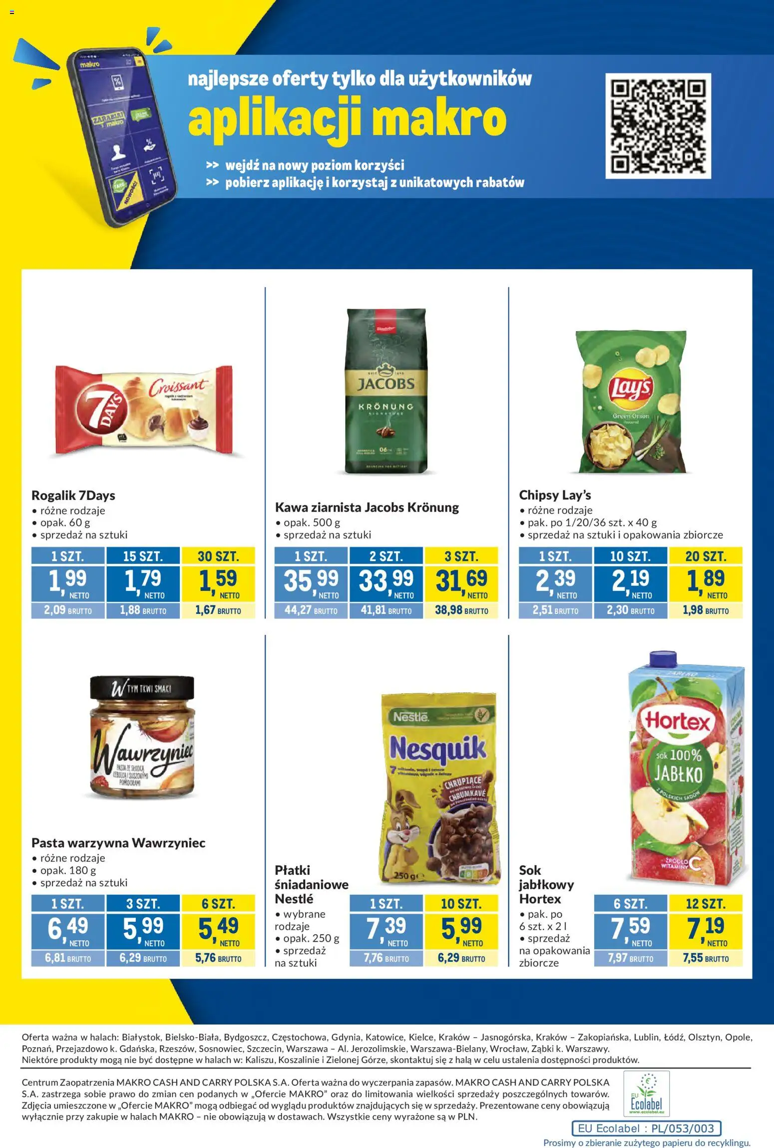 Makro gazetka - Kupujesz więcej płacisz mniej od 04.08.2026 | Strona: 12 | Produkty: Chipsy, Kawa ziarnista, Kawa, Sok
