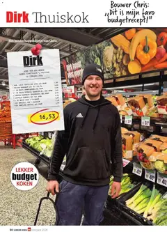 Dirk folder / publicité - Voorbeeld van een folder van Dirk, geldig van 09.03.2026 | Pagina: 54 | Producten: Knoflook, Spinazie, Broek, Kaas
